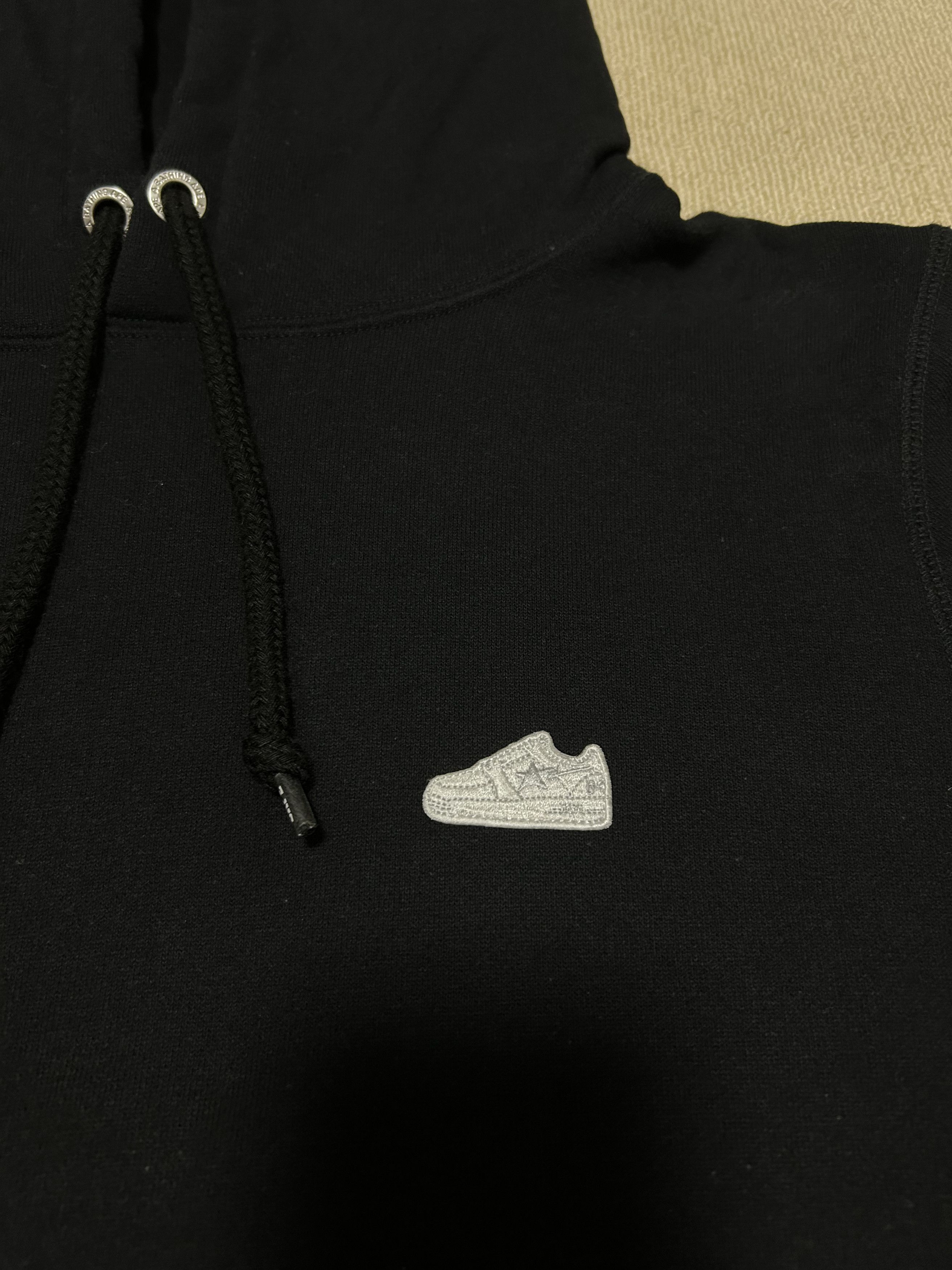 Bape Bape Black Bapesta Sneaker Logo One Point Pullover Hoodie Size US M / EU 48-50 / 2 - 10 Thumbnail