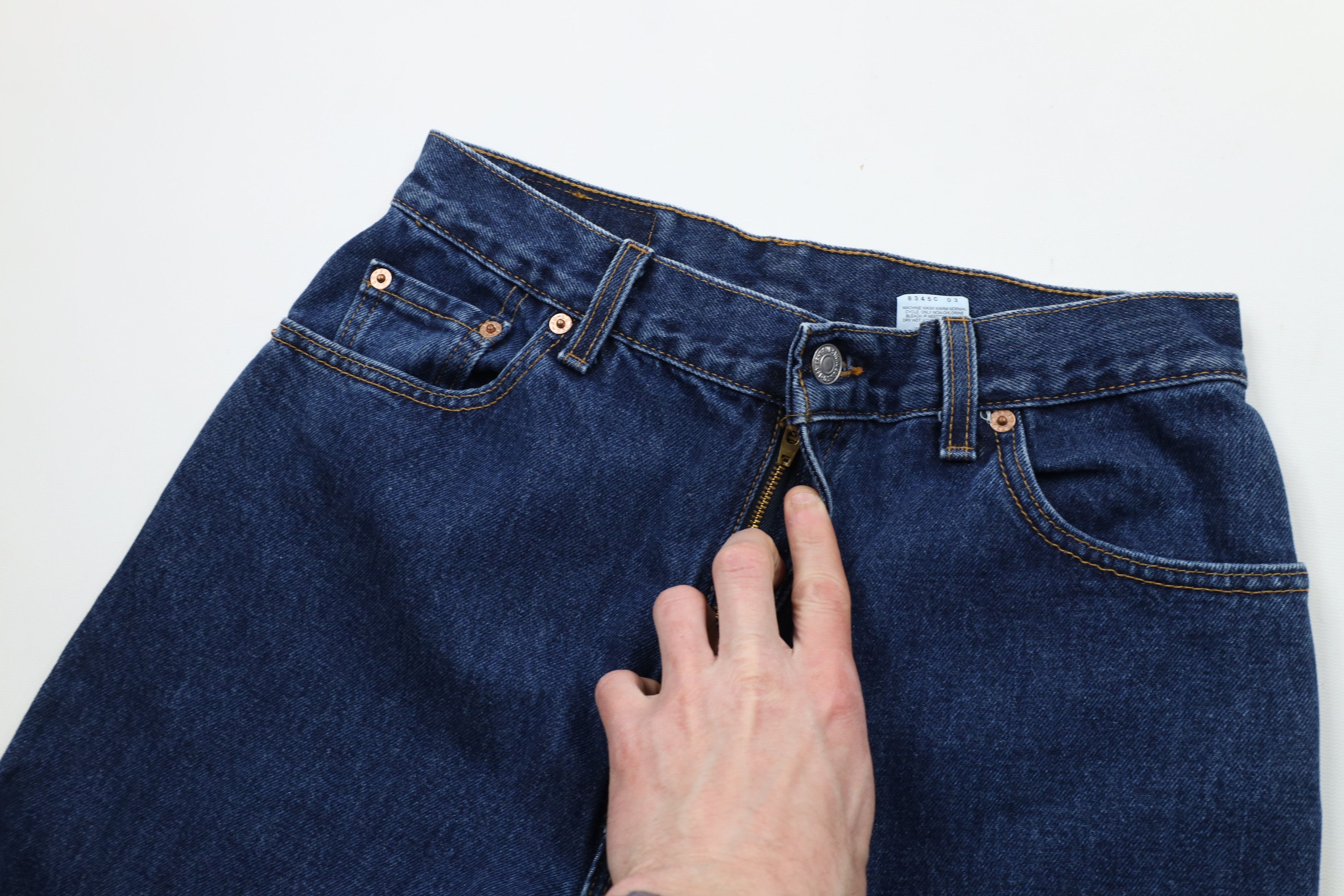 Levi's × Vintage Vintage 90s Levis 550 Fit Tapered Leg Denim Jeans USA Size 34" / US 12 / IT 48 - 6 Thumbnail