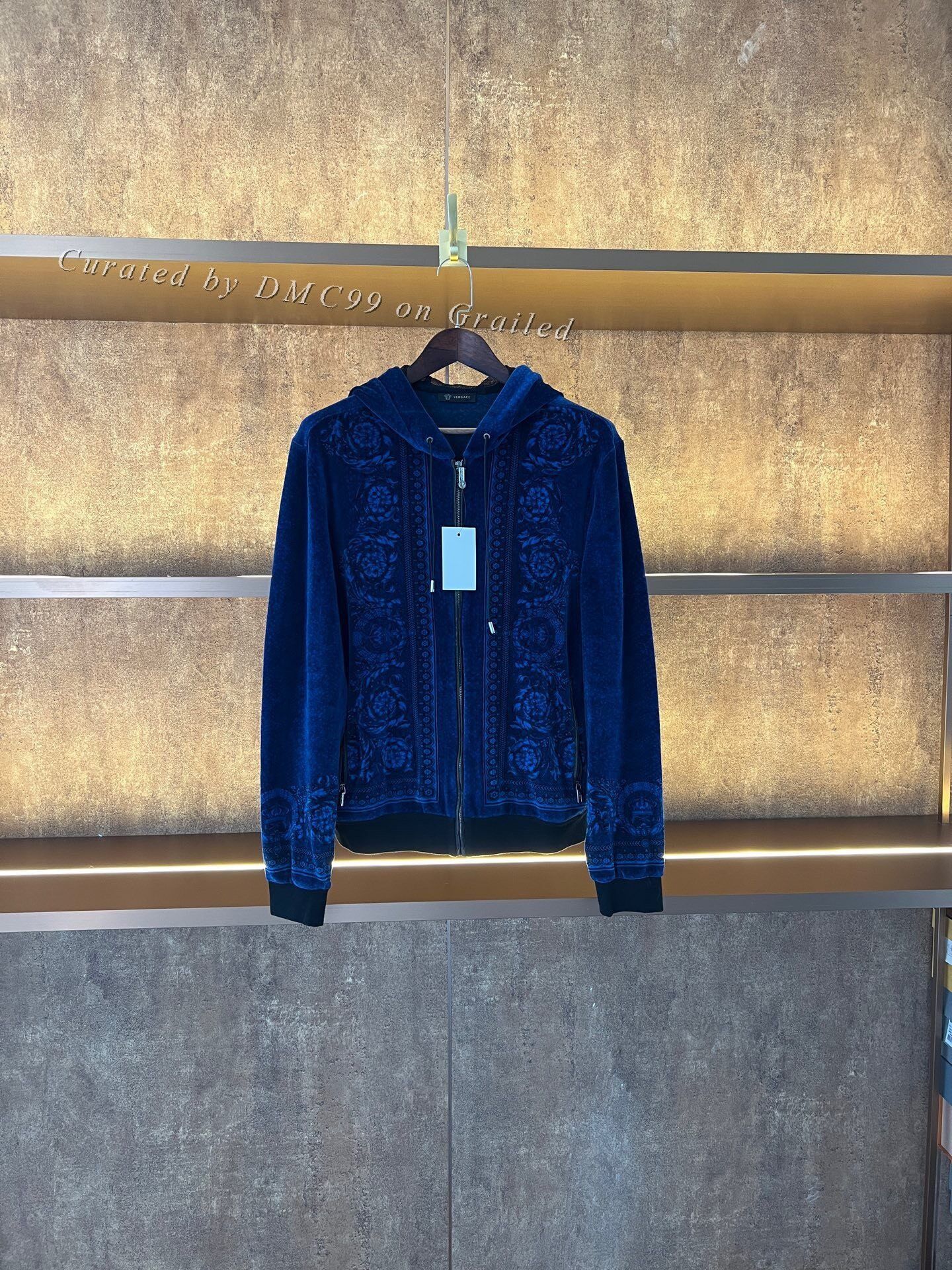 Versace Versace Velvet Zip Jacket Size US M / EU 48-50 / 2 - 1 Thumbnail