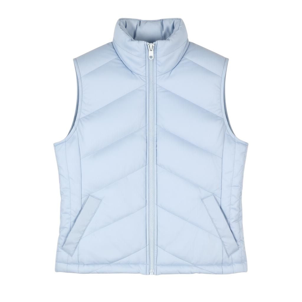Other NICOLE QUILT S Light Blue Padded High Neck Zip 88027 Size S / US 4 / IT 40 - 1 Thumbnail