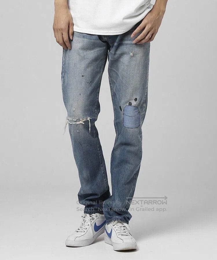 Vanquish denim by vanquish fragment distressed jeans. Size US 30 / EU 46 - 9 Thumbnail