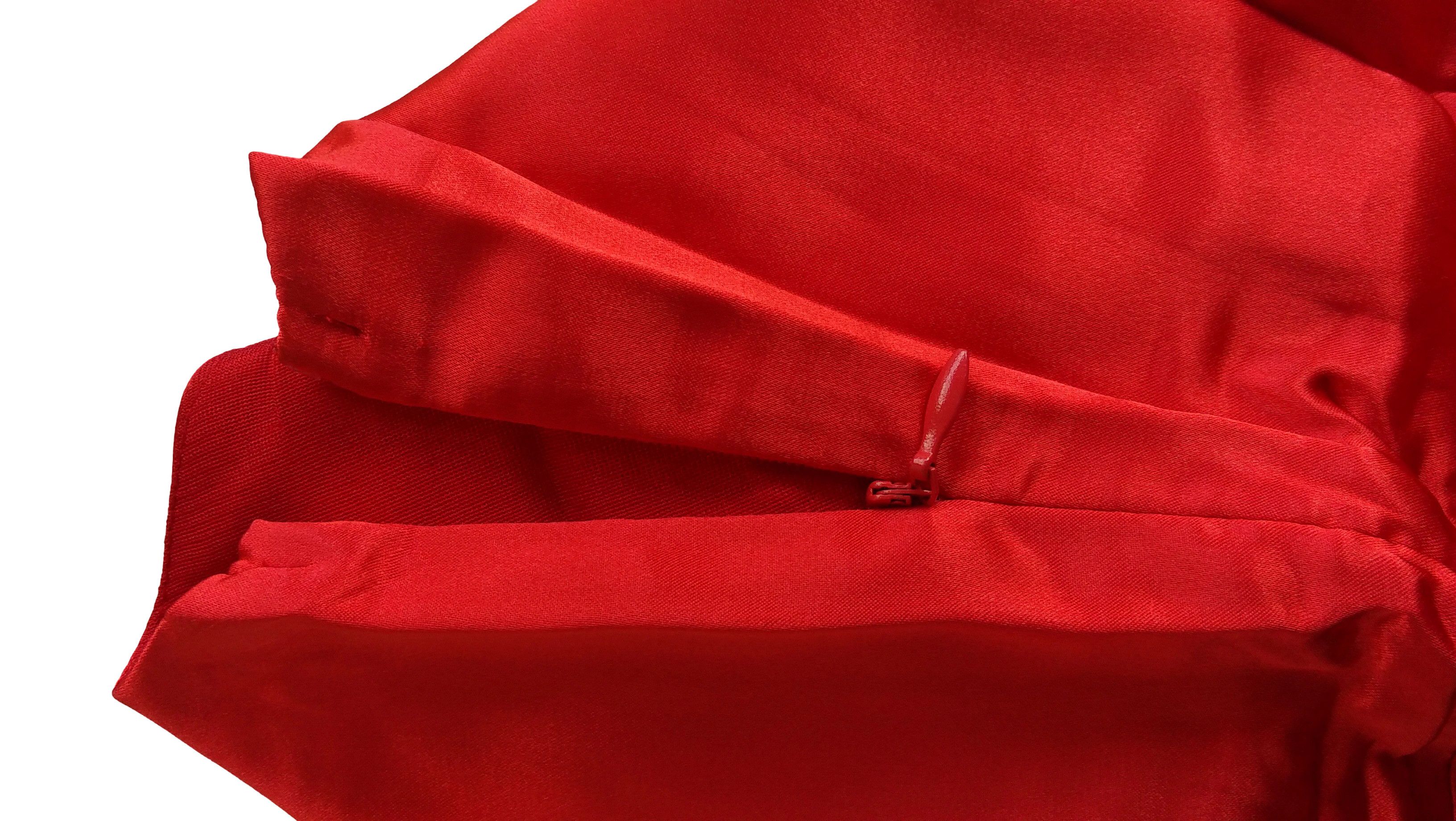 Other Red satin sleeveless women dress Size M / US 6-8 / IT 42-44 - 5 Thumbnail