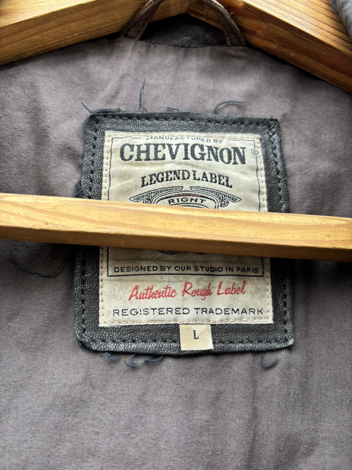 Chevignon × Hysteric Glamour × Vintage 😍Schott Avirex Style Chevignon Washed Leather Jacket Faded Size US L / EU 52-54 / 3 - 9 Thumbnail