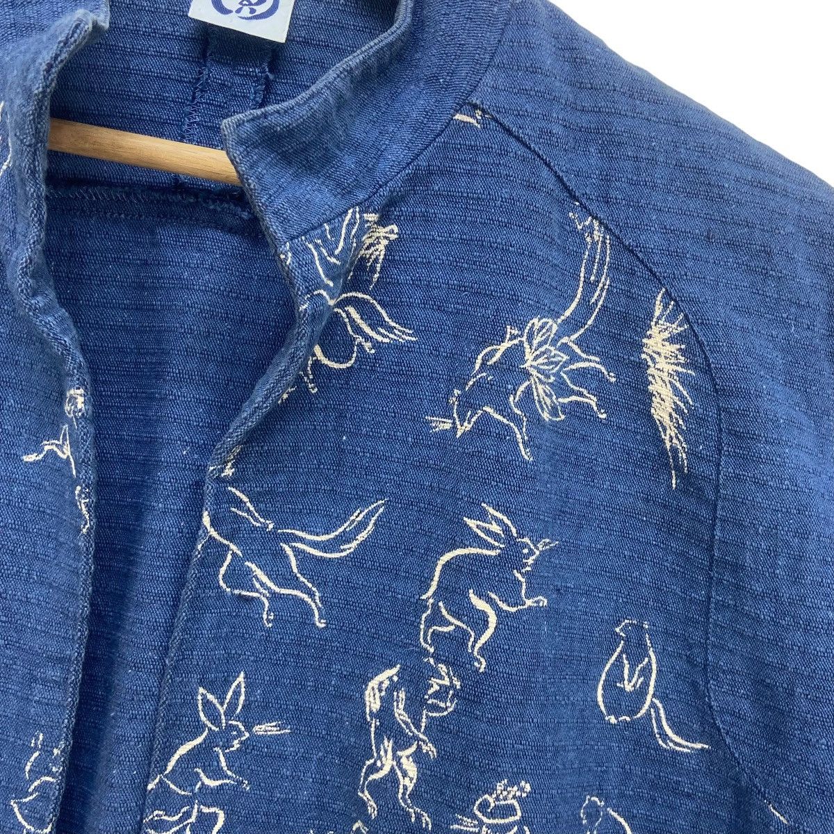Japanese Brand Japanese Traditional Sashiko Kendo Kurama Print Buttonlesss Size US S / EU 44-46 / 1 - 16 Thumbnail