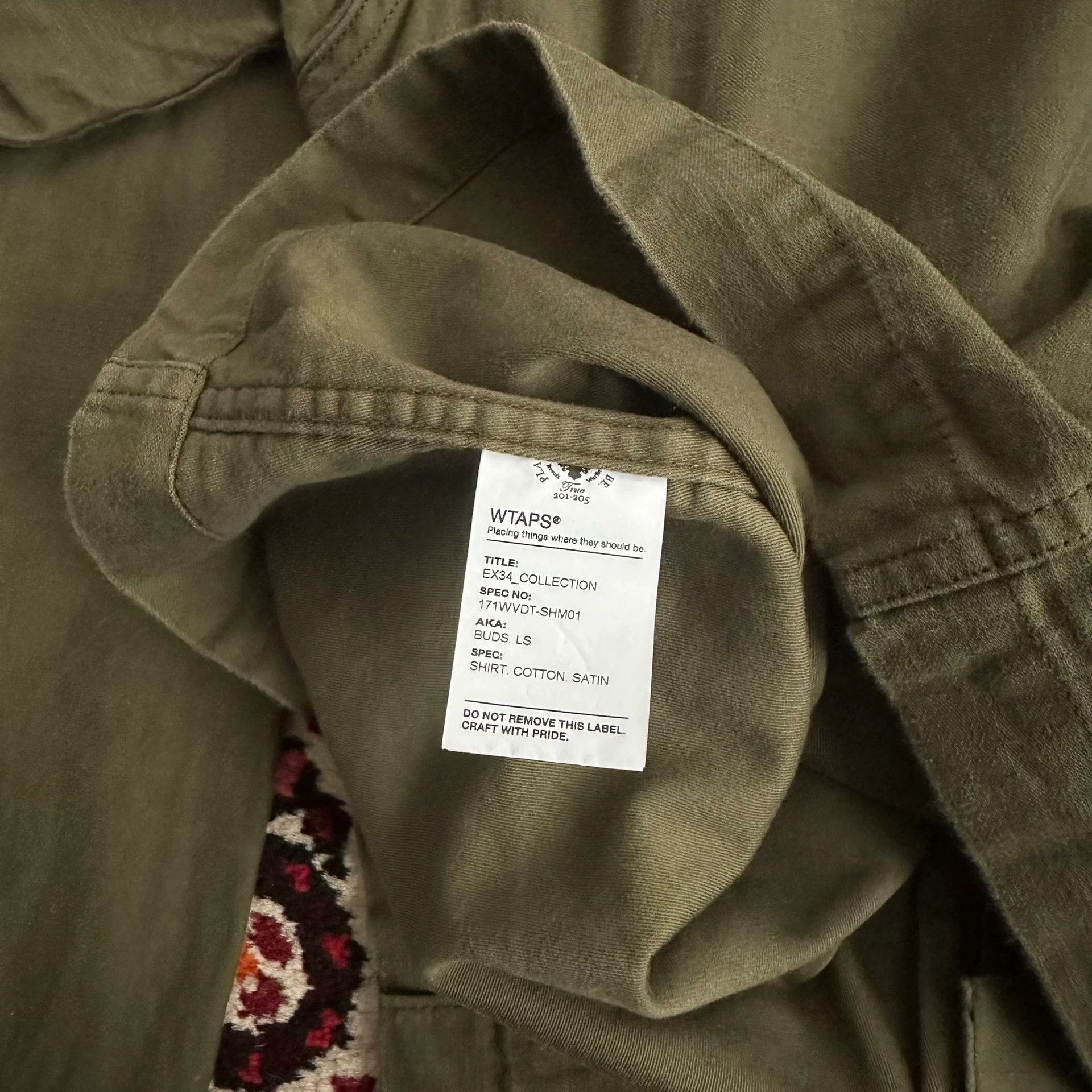Wtaps wtaps 17ss buds 2 bag shirt m Size US M / EU 48-50 / 2 - 6 Thumbnail