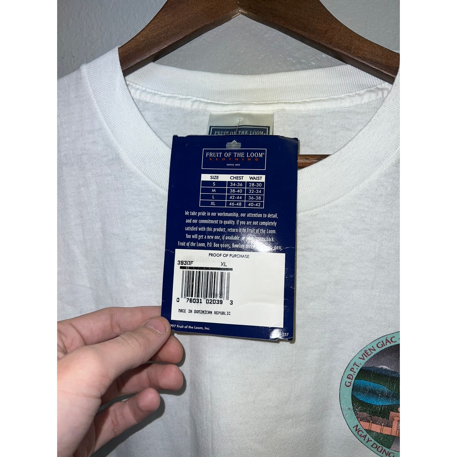 Fruit Of The Loom Vintage Buddhist Shirt India Ngay Dung GDPT Vien Giac Shirt Size US XL / EU 56 / 4 - 4 Thumbnail