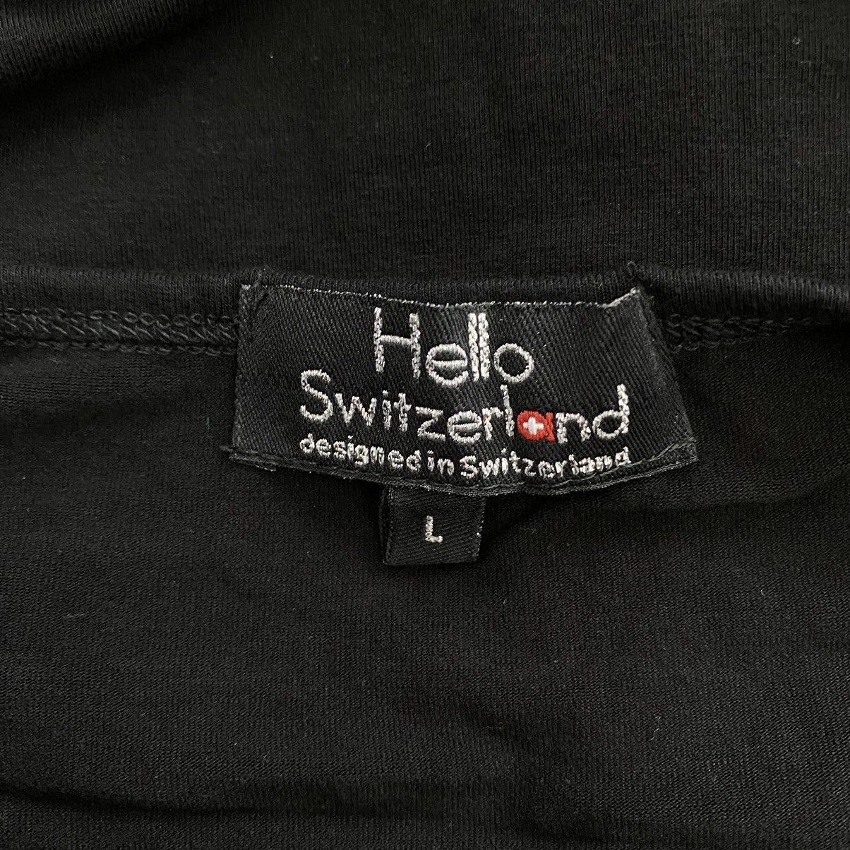 Other HELLO SWITZERLAND Swiss Scenery Print Black Short Sleeve Size L / US 10 / IT 46 - 4 Thumbnail