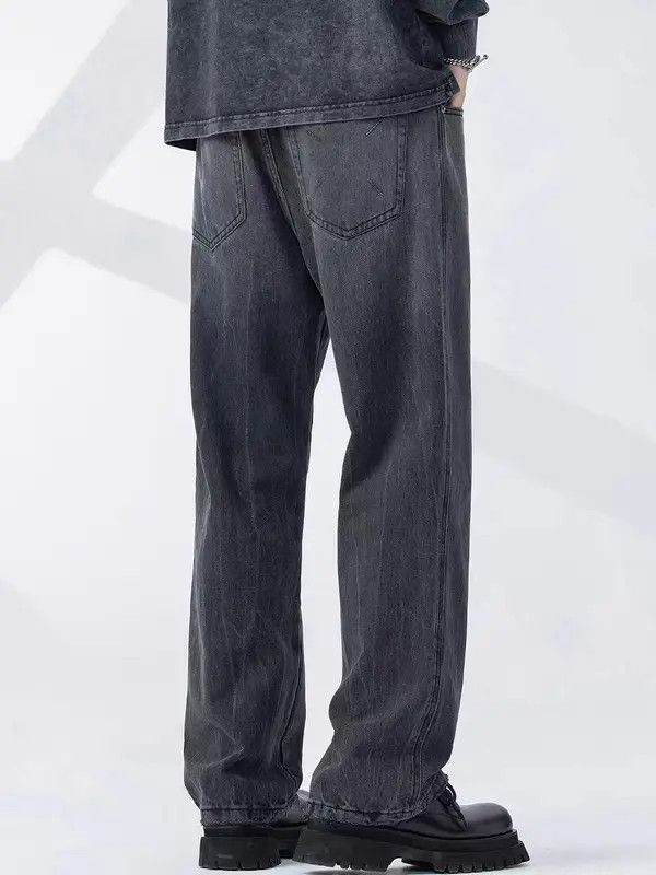 VIBE Vintage Street Straight Loose Jeans Size US 30 / EU 46 - 2 Thumbnail