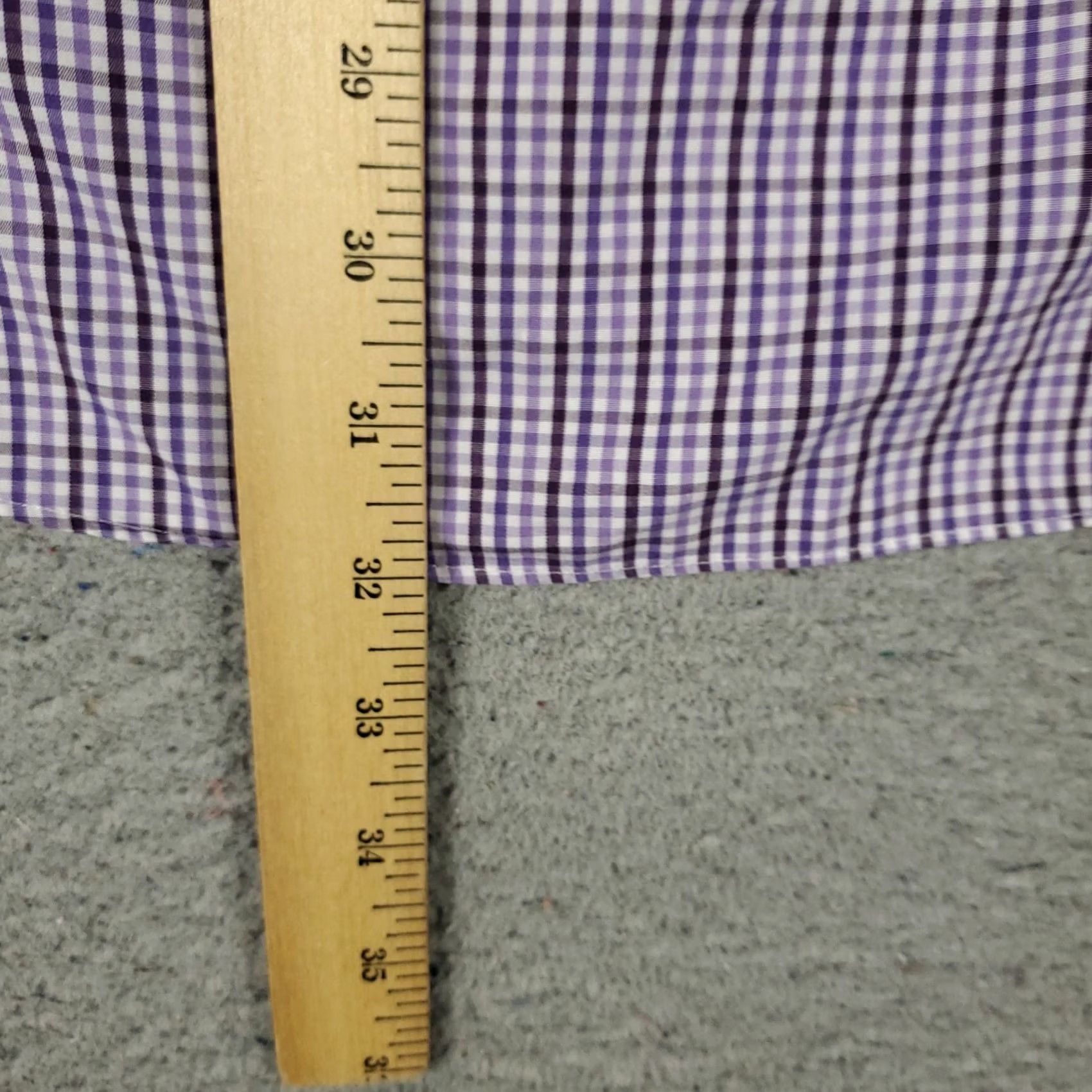 Brooks Brothers Brooks Brothers Shirt Mens Medium Purple Check Button Up Long Sleeve Size US M / EU 48-50 / 2 - 4 Thumbnail