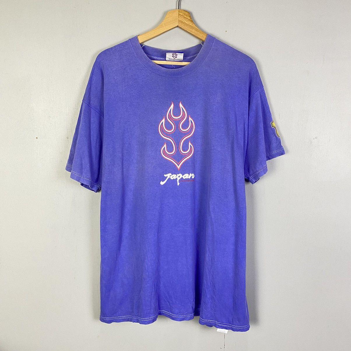 Vintage VINTAGE 1996 JFA JAPAN NATIONAL TEAM FLAME TSHIRT Size US XL / EU 56 / 4 - 1 Thumbnail