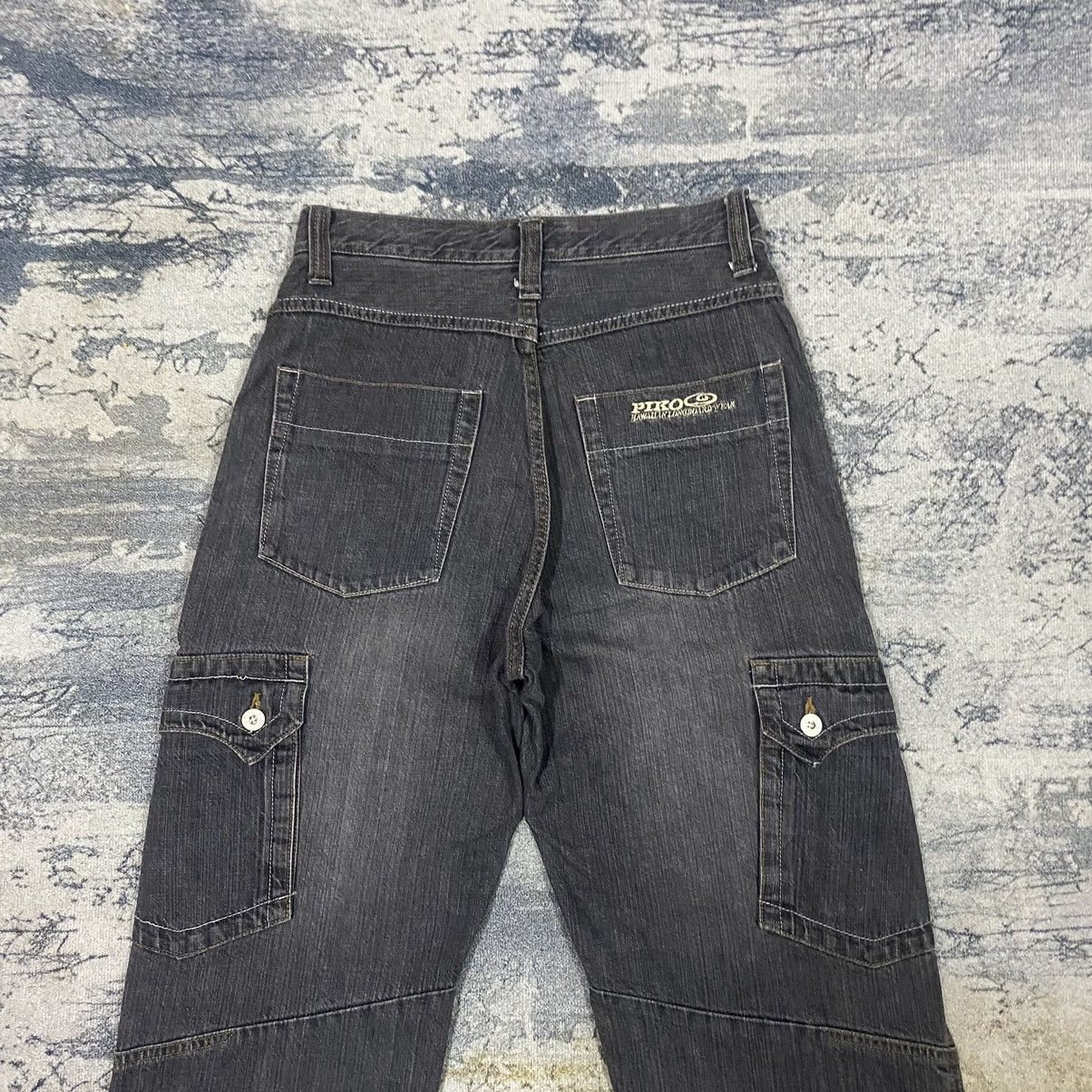 Japanese Brand Vintage Piko Hawaiian Jnco Inspire Baggy Denim Cargo Size US 30 / EU 46 - 8 Thumbnail