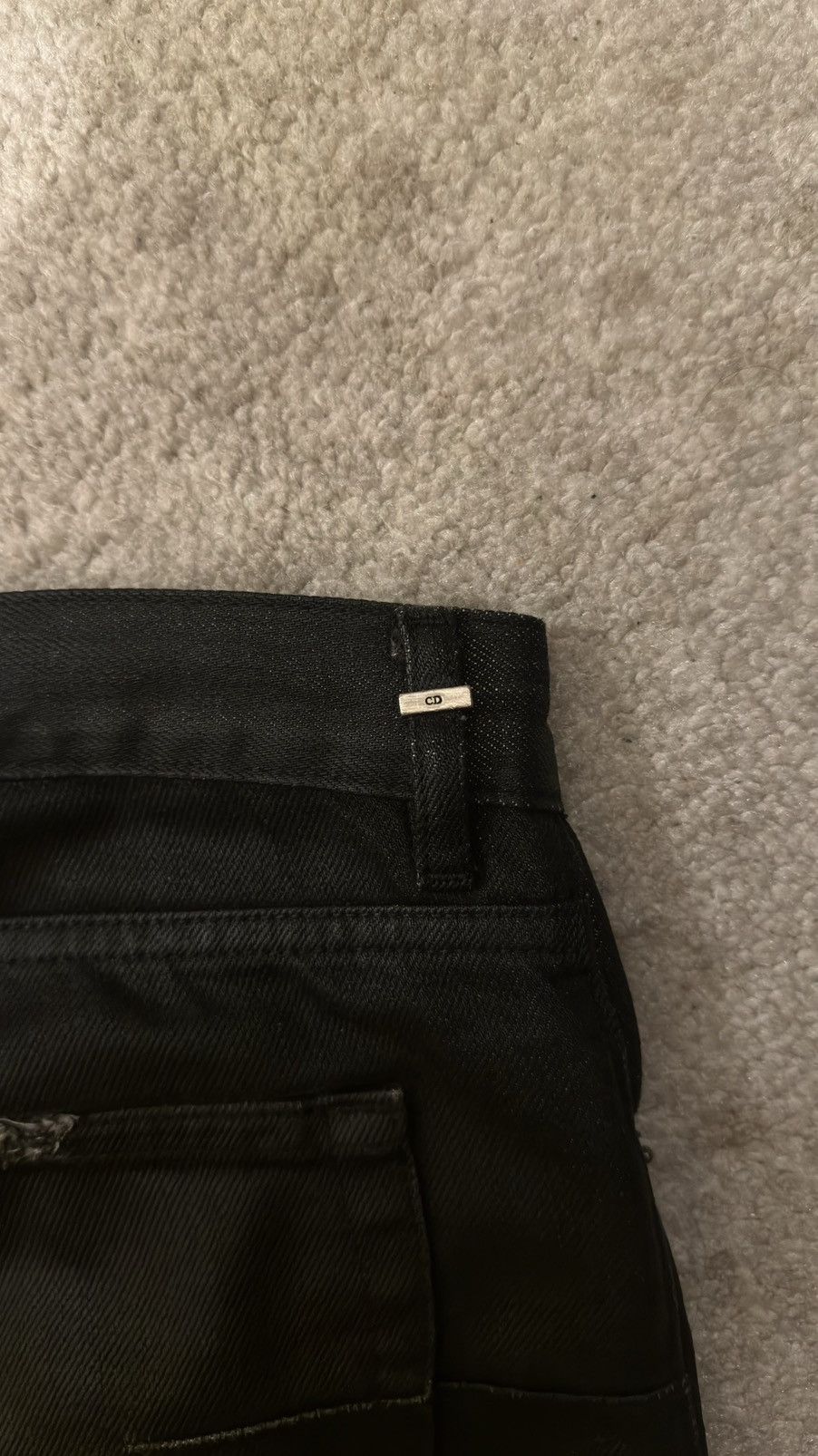 Dior Dior Homme SS04 Waxed Strip Denim Size US 29 - 12 Thumbnail