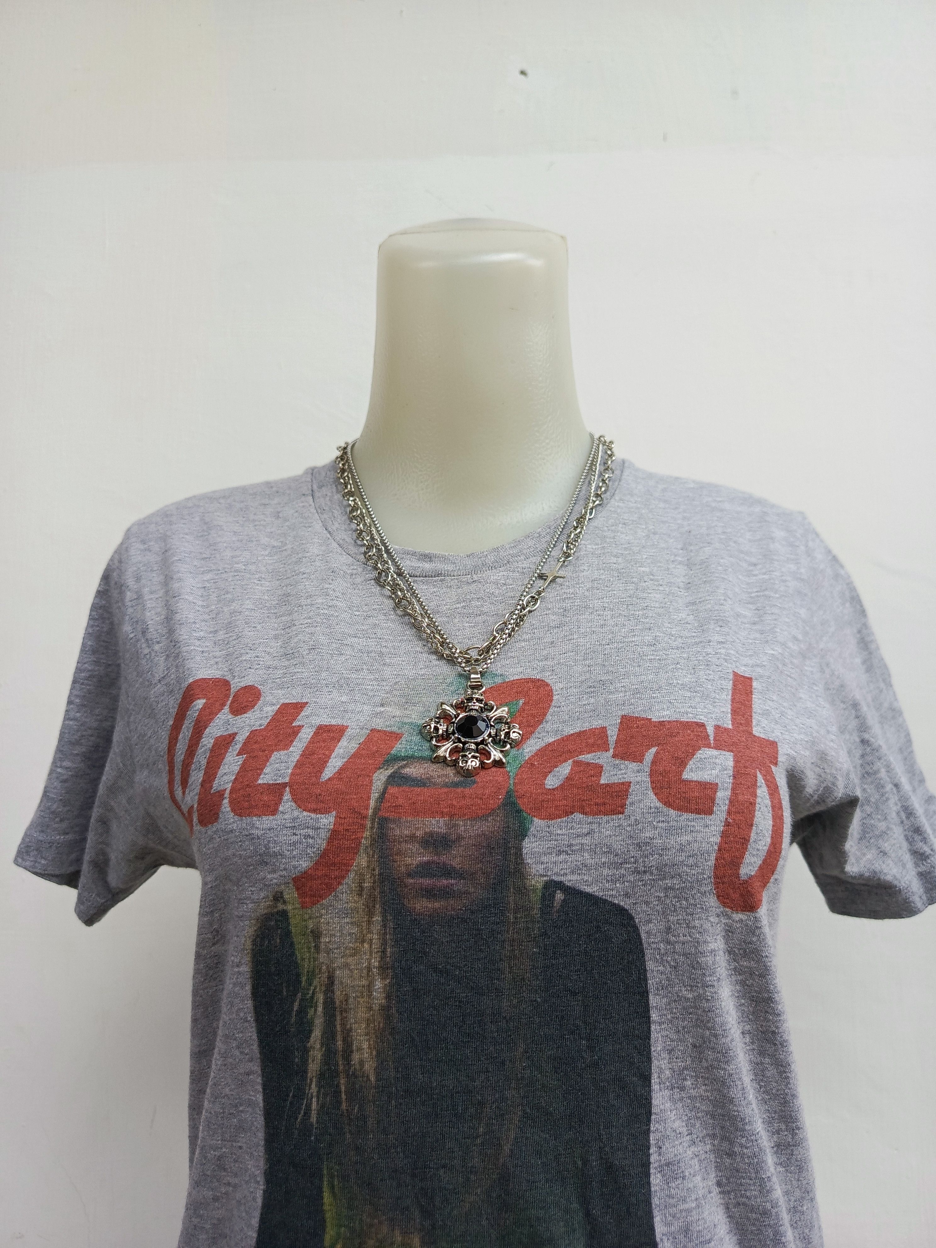Japanese Brand Quote Tokyo Skateboard Photo Print Grey Heather Tee Size S / US 4 / IT 40 - 2 Thumbnail