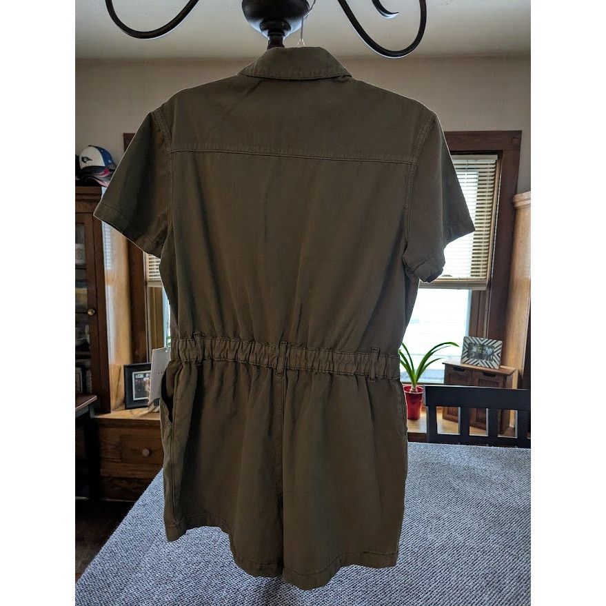 Kancan USA KanCan Olive Utility Romper - Sz L Size 30" / US 8 / IT 44 - 4 Thumbnail