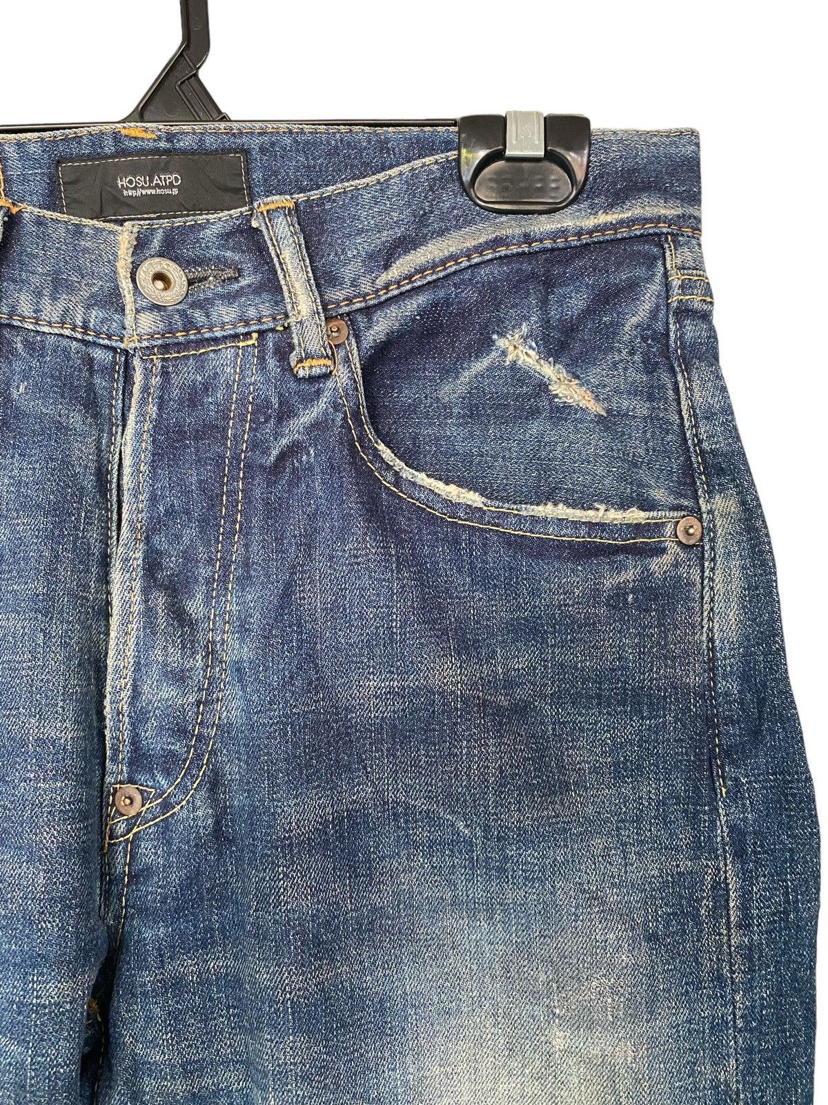 Designer × Japanese Brand Hosu.Atpd Redline Jeans W30” Size US 30 / EU 46 - 4 Thumbnail