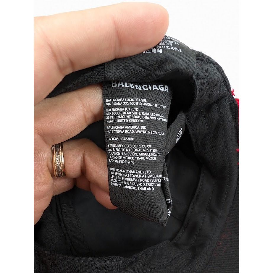 Balenciaga o1rshd1 Size: L / Upcycled Mesh Up Cotton Drill Hat / Cap Size ONE SIZE - 16 Thumbnail