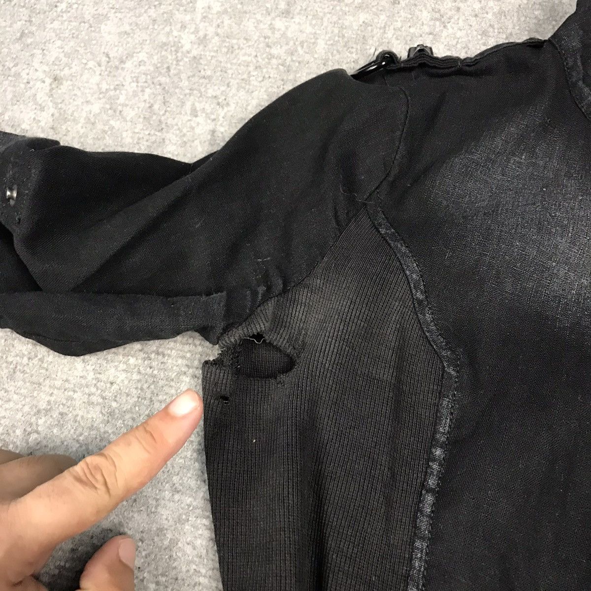 Designer × Japanese Brand PUNK RAVE DISTRESSED BLACK PUNK BUTTON BONDAGE JACKET Size M / US 6-8 / IT 42-44 - 9 Thumbnail