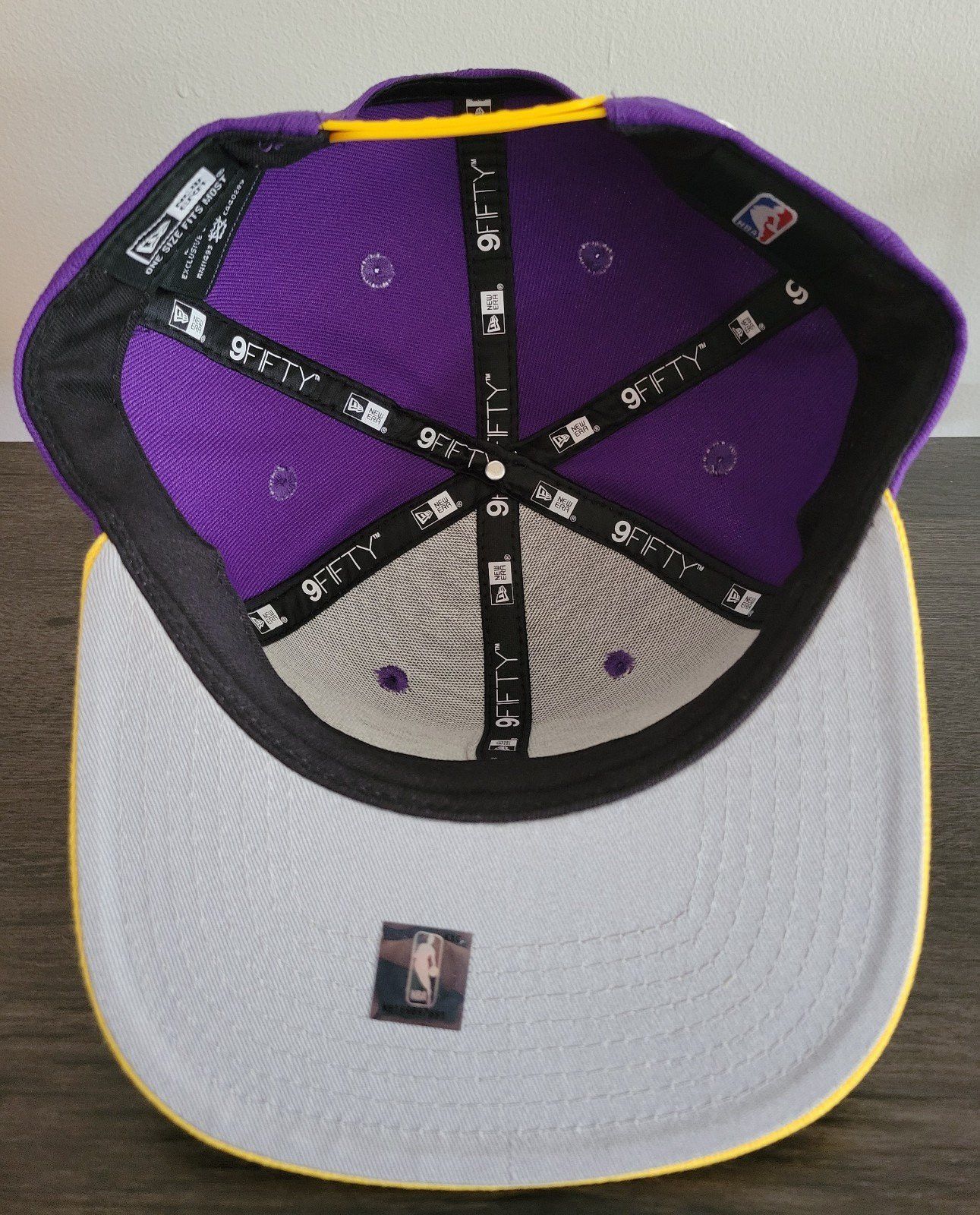 New Era *Firm* Los Angeles Lakers New Era 9fifty Snapback Hat Size ONE SIZE - 5 Thumbnail