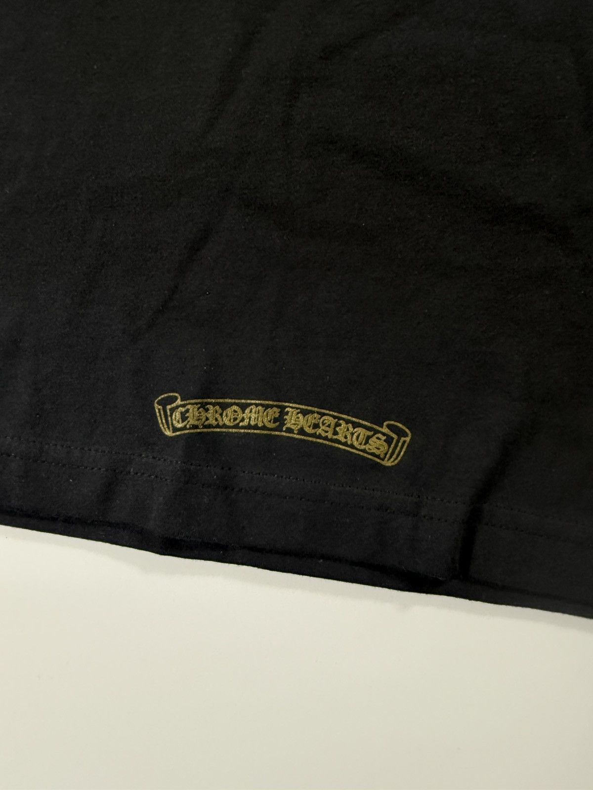 Chrome Hearts 🔥Chrome Hearts Black Gold Script Tee🔥 Size US L / EU 52-54 / 3 - 10 Thumbnail