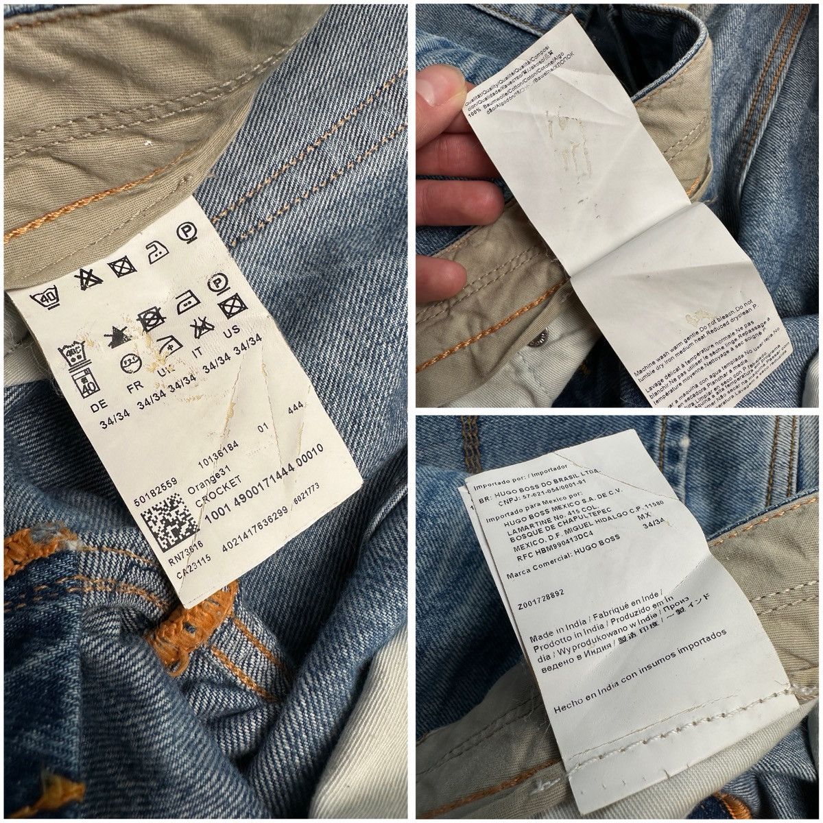 Hugo Boss HUGO BOSS Distressed Jeans Regular Fit Denim Pants size 34 Size US 34 / EU 50 - 14 Thumbnail