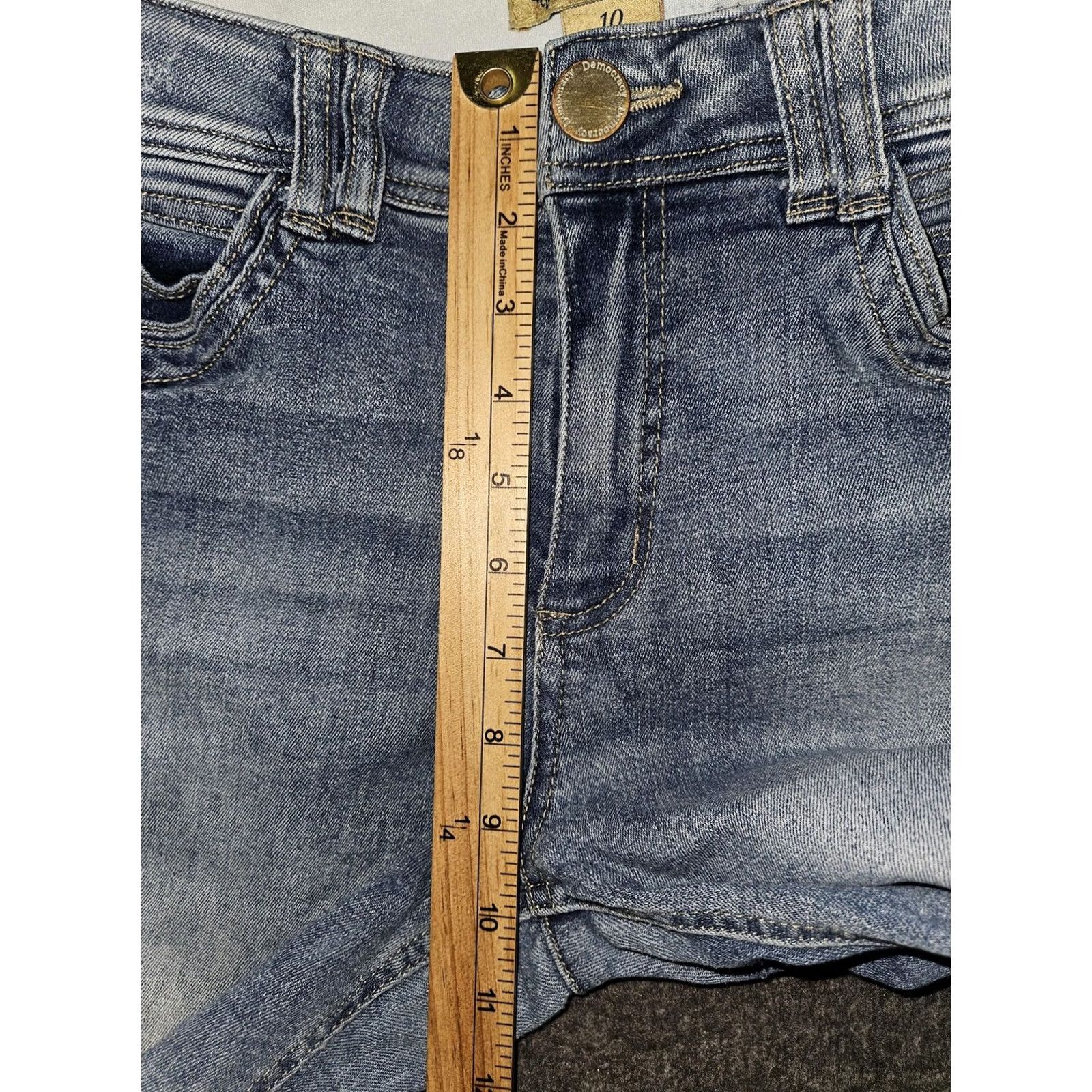 Vintage Democracy Womens Skinny Jeans 10 Blue Denim Mid Rise Waist Size 32" / US 10 / IT 46 - 4 Thumbnail