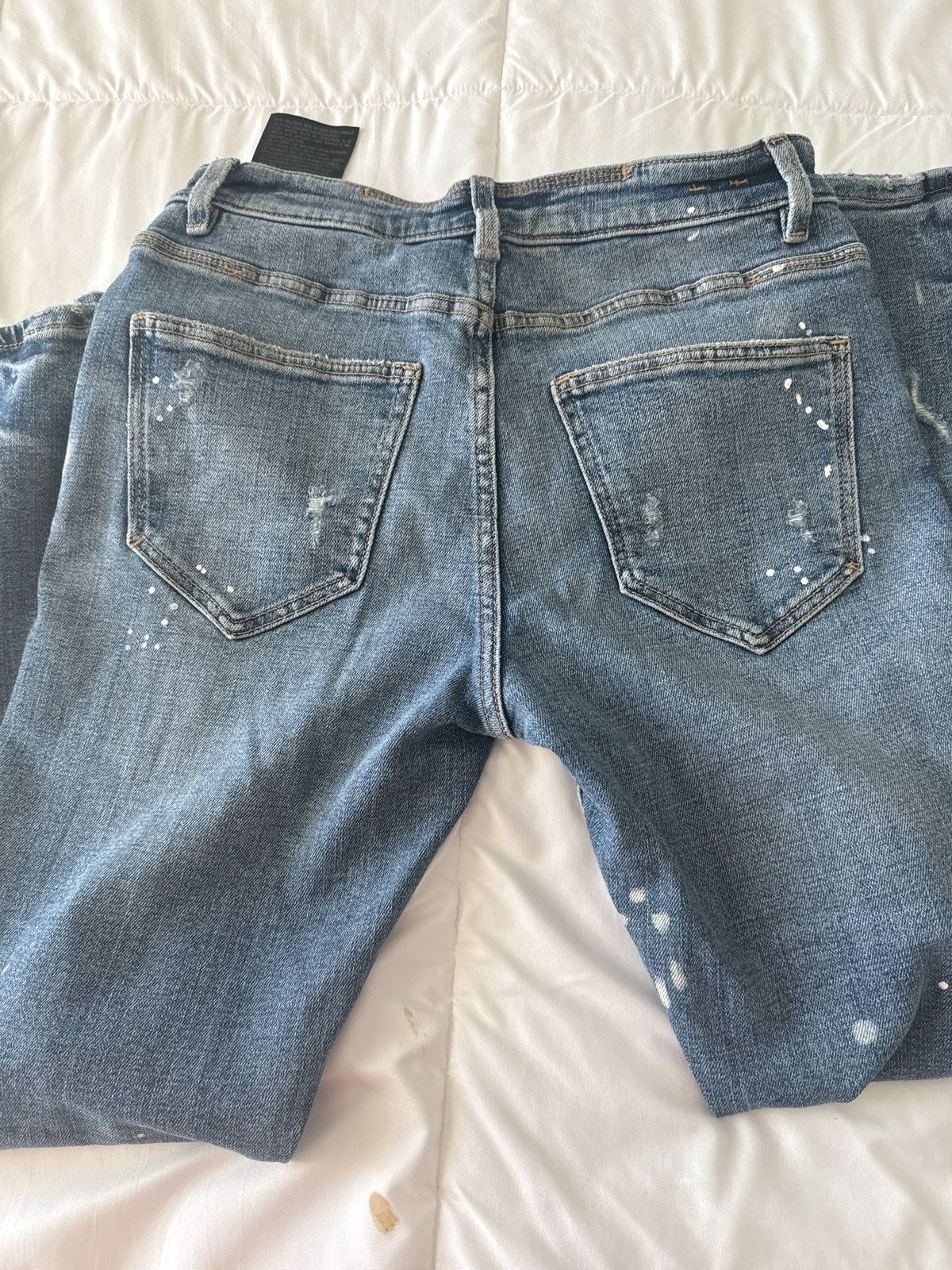 Zara Zara Blue Jeans w/ rips Size US 30 / EU 46 - 3 Thumbnail