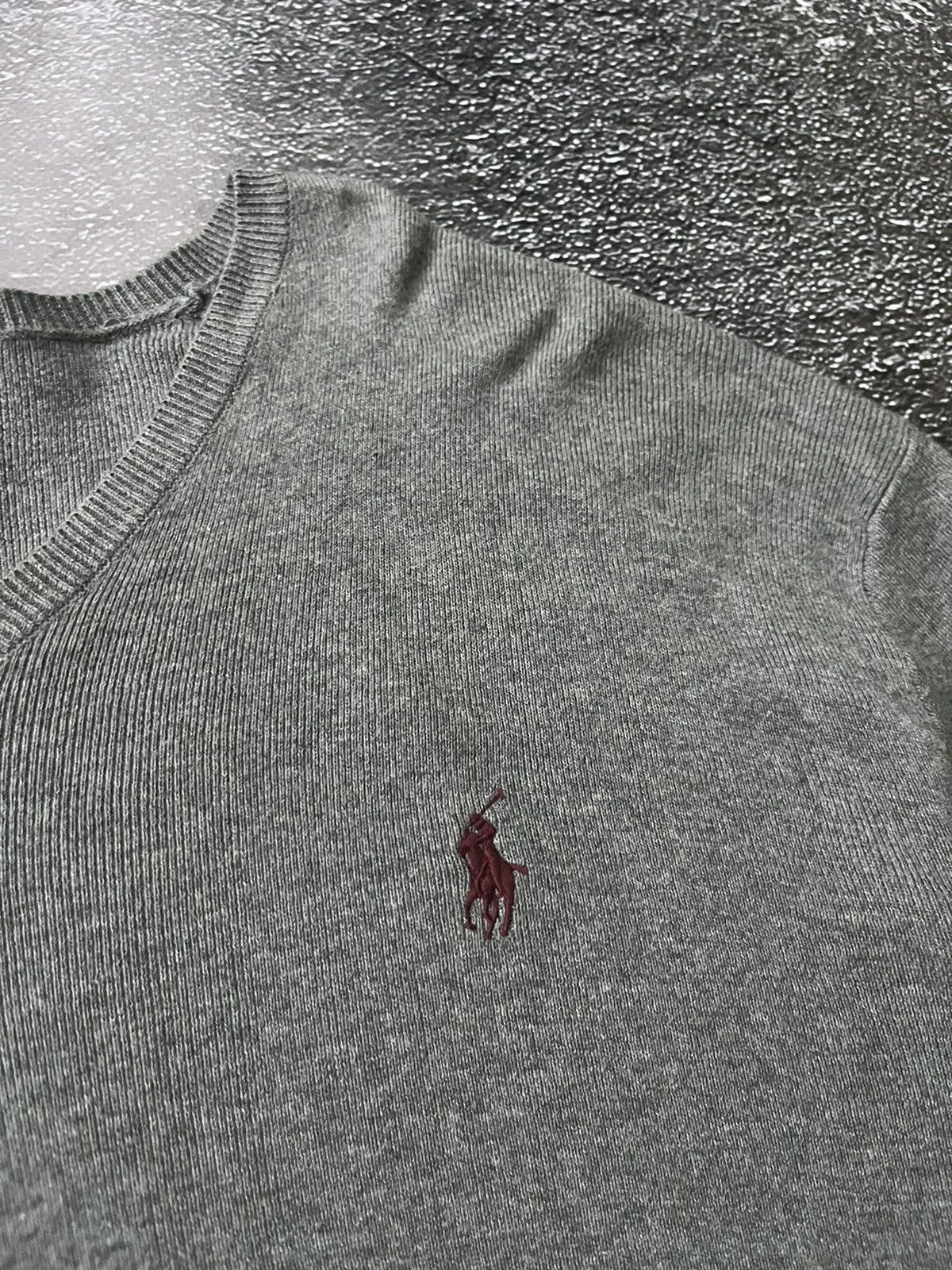 Polo Ralph Lauren Men’s Vintage Polo Ralph Lauren V-Neck Pima Cotton Sweater Size US L / EU 52-54 / 3 - 3 Thumbnail