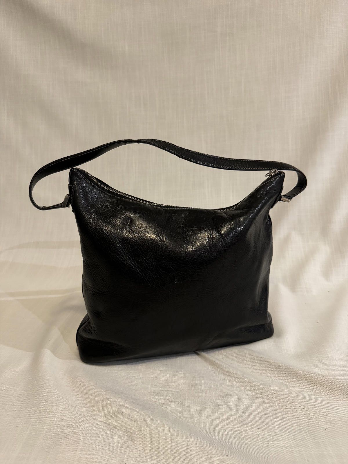 Designer Stylish Kate Spade Black Leather Hobo Bag Size ONE SIZE - 1 Thumbnail