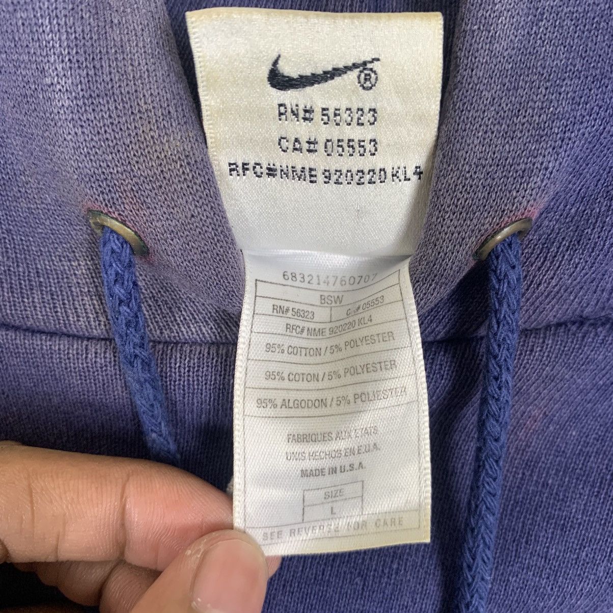 Designer × Nike × Vintage Vintage Nike Hoodie Back Speelout Nike Logo Size US L / EU 52-54 / 3 - 14 Thumbnail