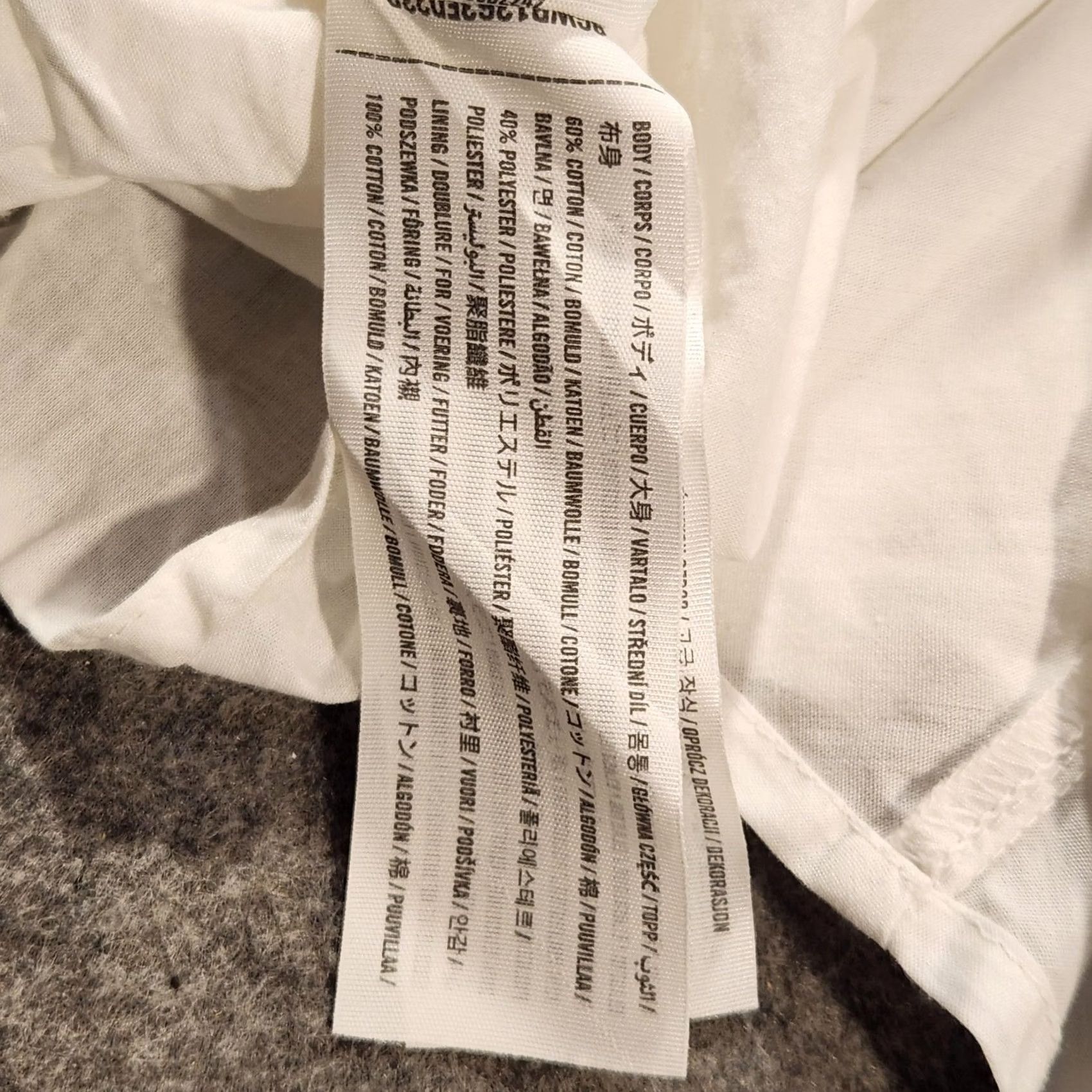 Abercrombie & Fitch Abercrombie & Fitch Dress Womens Large White Puff Sleeve Smocked Off Shoulder Size L / US 10 / IT 46 - 3 Thumbnail