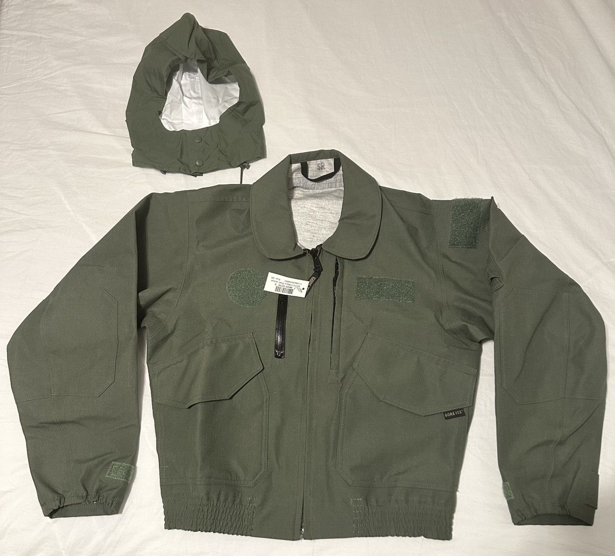 Vintage FLIGHT JACKET GORE-TEX AIRCREW PILOT COAT w/ HOOD Size US M / EU 48-50 / 2 - 2 Thumbnail