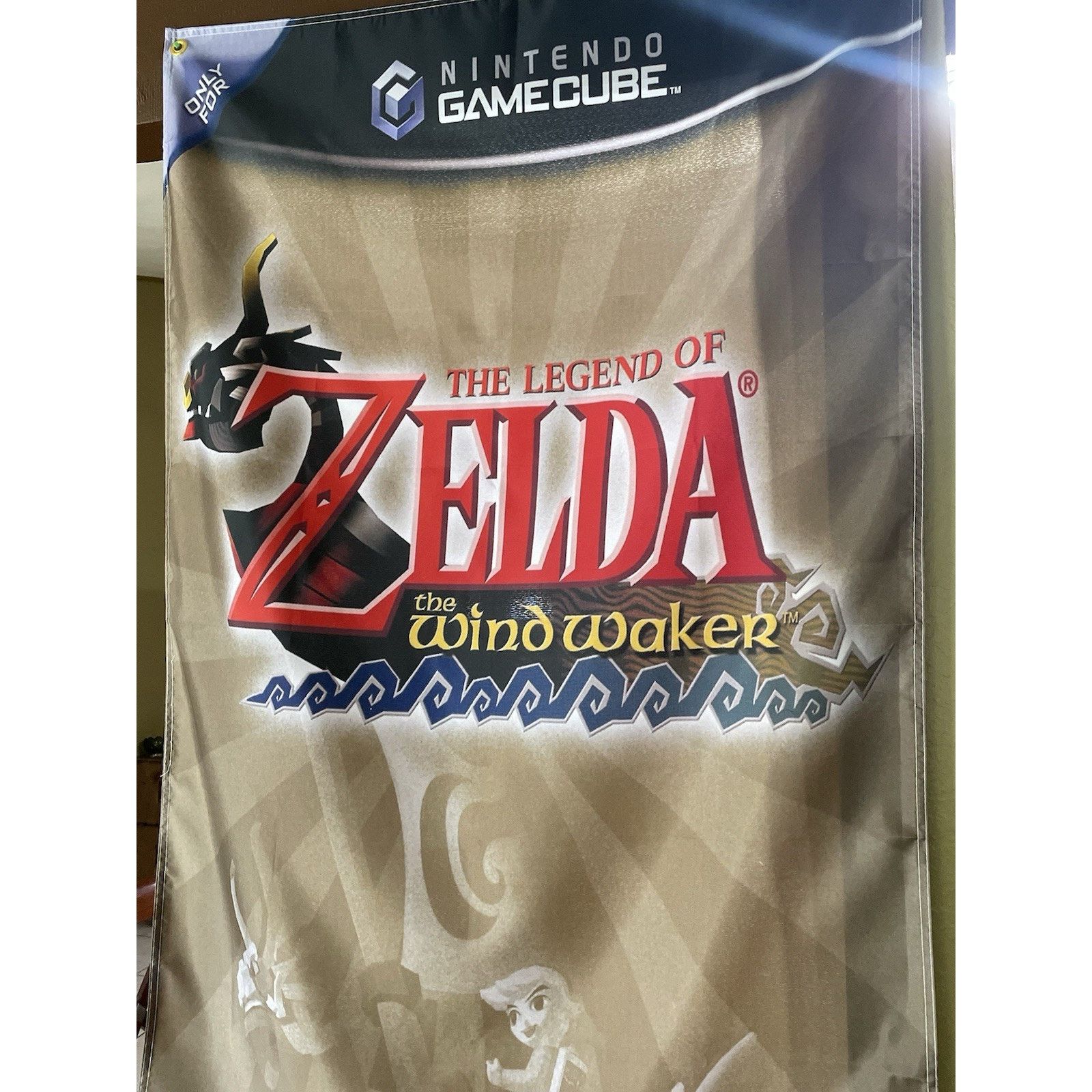 Nintendo Legend of Zelda The Wind Waker 5ft Flag Nintendo GameCube Size ONE SIZE - 3 Thumbnail