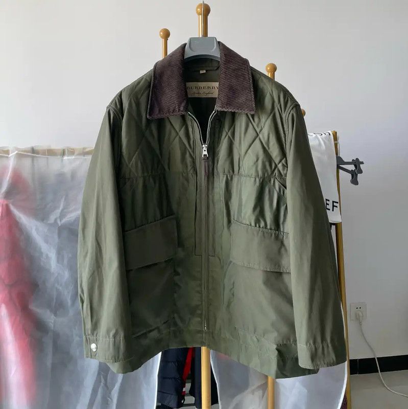 Burberry Burberry Men's XL Green Cotton Jacket Size US XL / EU 56 / 4 - 1 Thumbnail