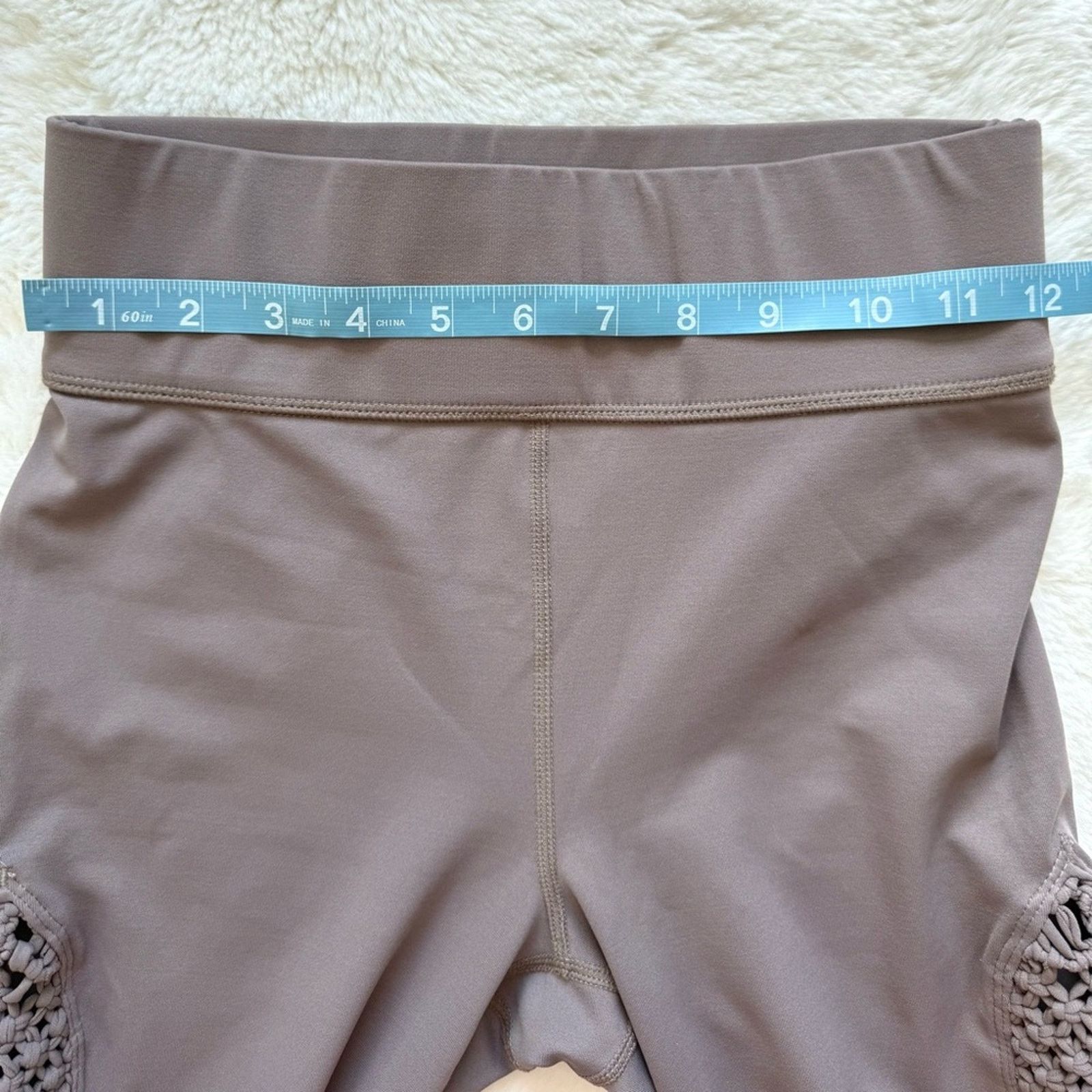 Stella McCartney Carbon 38 women tan leggings Size 27" / US 4 / IT 40 - 6 Thumbnail