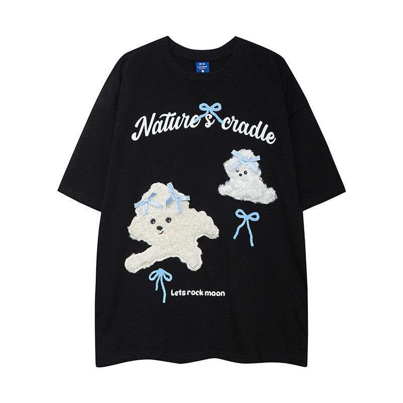 Japanese Brand American street style dog embroidered T-shirt Size US M / EU 48-50 / 2 - 1 Thumbnail