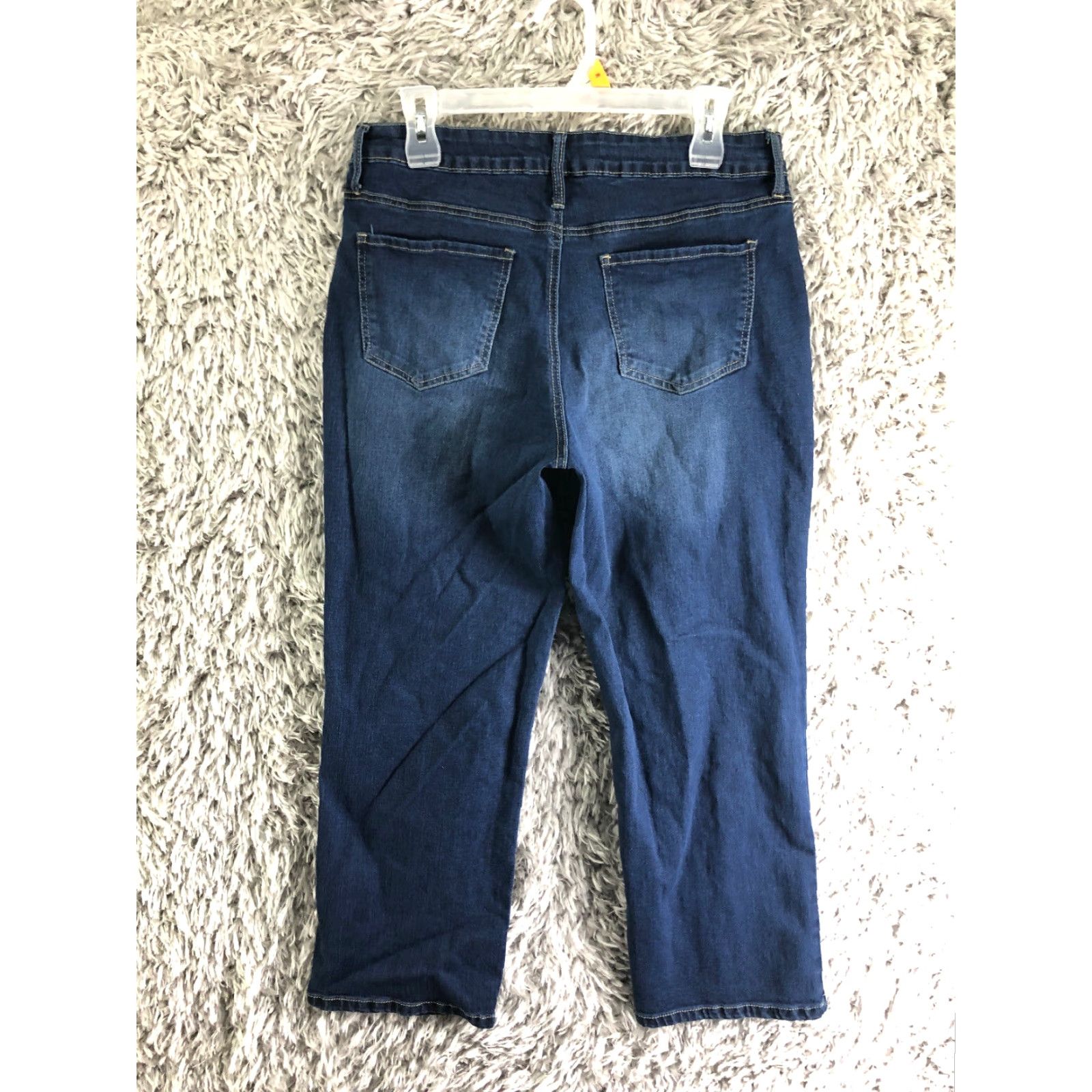 Vintage Hydraulic Murray High Rise Womens Size 12 Crop Medium Wash Blue Denim Jeans Size 34" / US 12 / IT 48 - 6 Thumbnail