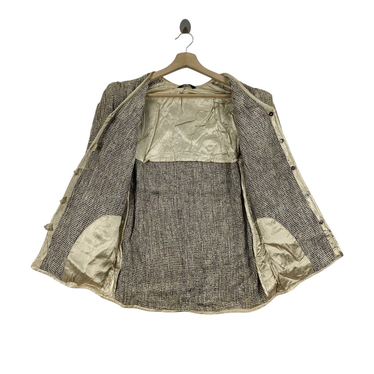 Annikki Karvinen Vintage ANNIKKI KARVINEN Handmade Finland Button Up Tweed Size S / US 4 / IT 40 - 4 Thumbnail