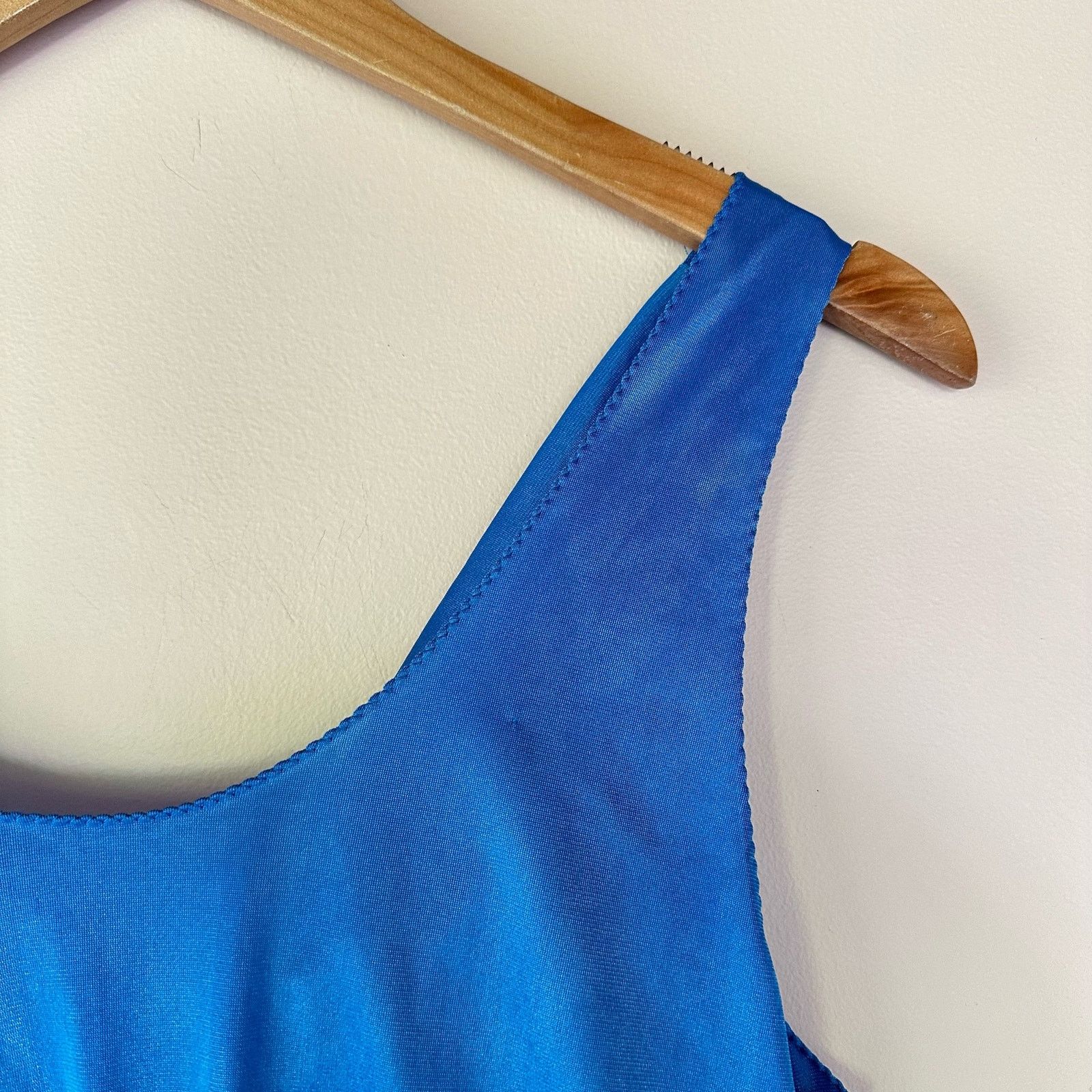 Other Vintage 80s Undercover Wear Blue Romper Lingerie Teddy M Size 32" / US 10 / IT 46 - 8 Thumbnail