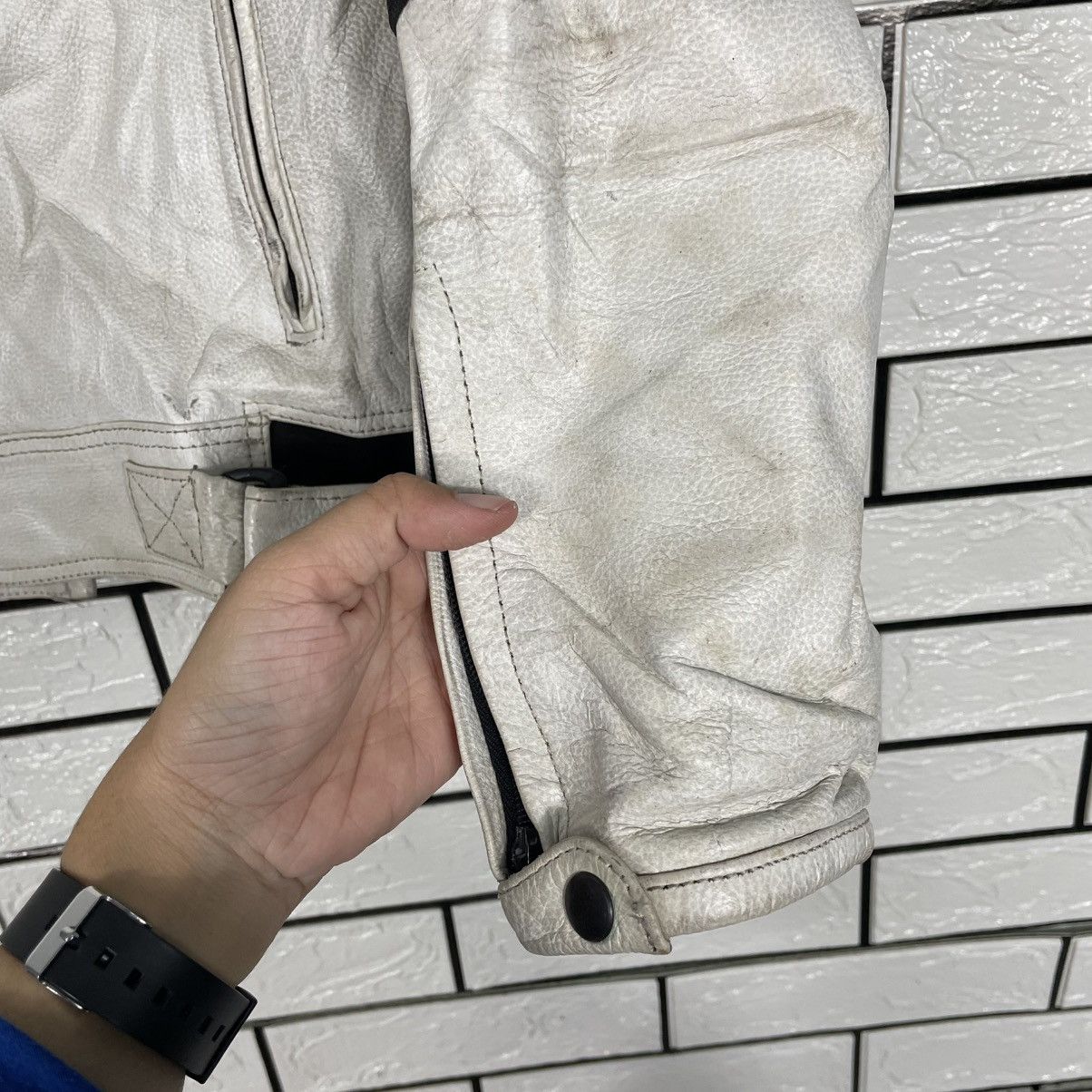 Japanese Brand White Leather Biker Jacket Size US M / EU 48-50 / 2 - 13 Thumbnail