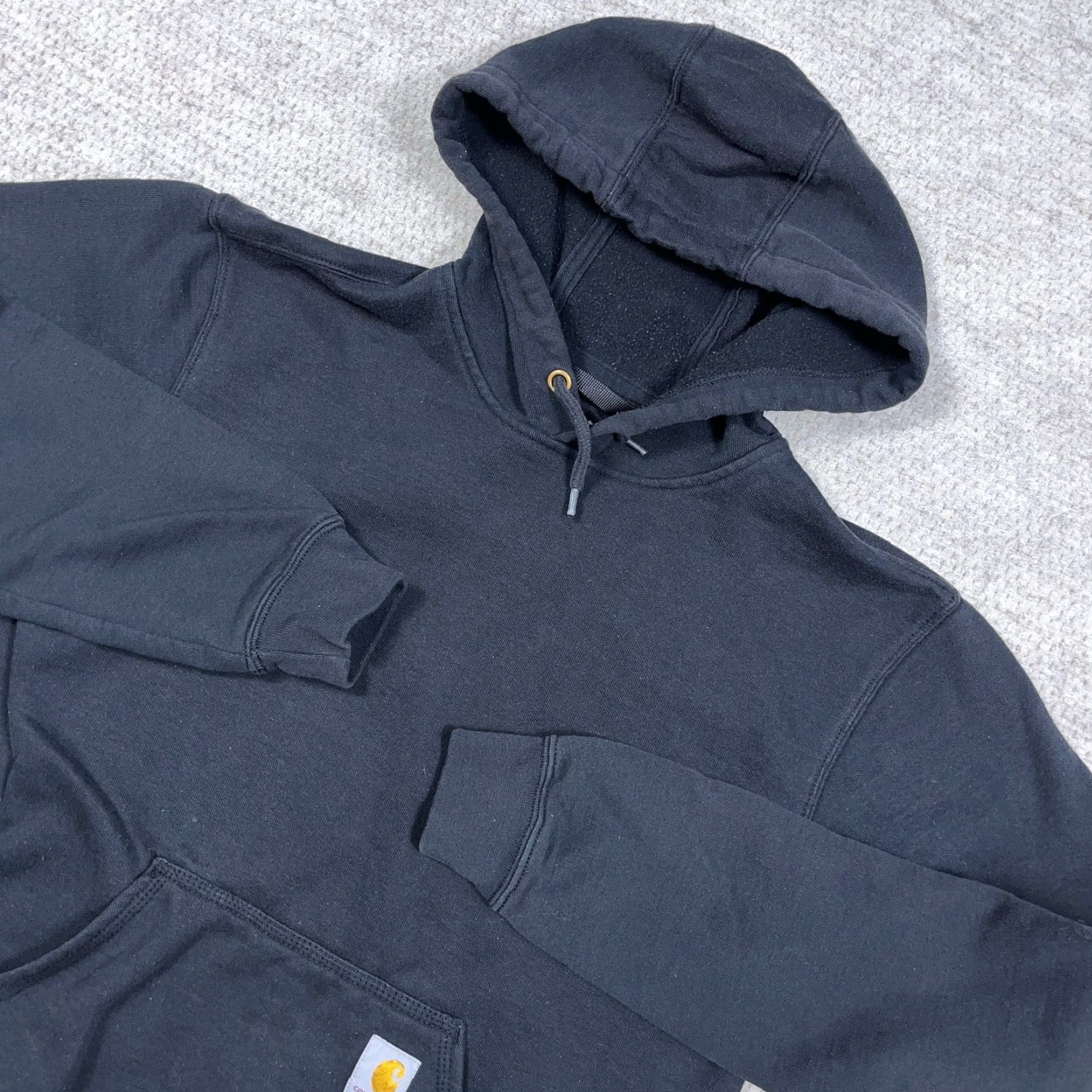 Carhartt Carhartt Hoodie Men Small Black Loose Fit Sweatshirt Baggy Faded Work Wear Size US S / EU 44-46 / 1 - 4 Thumbnail