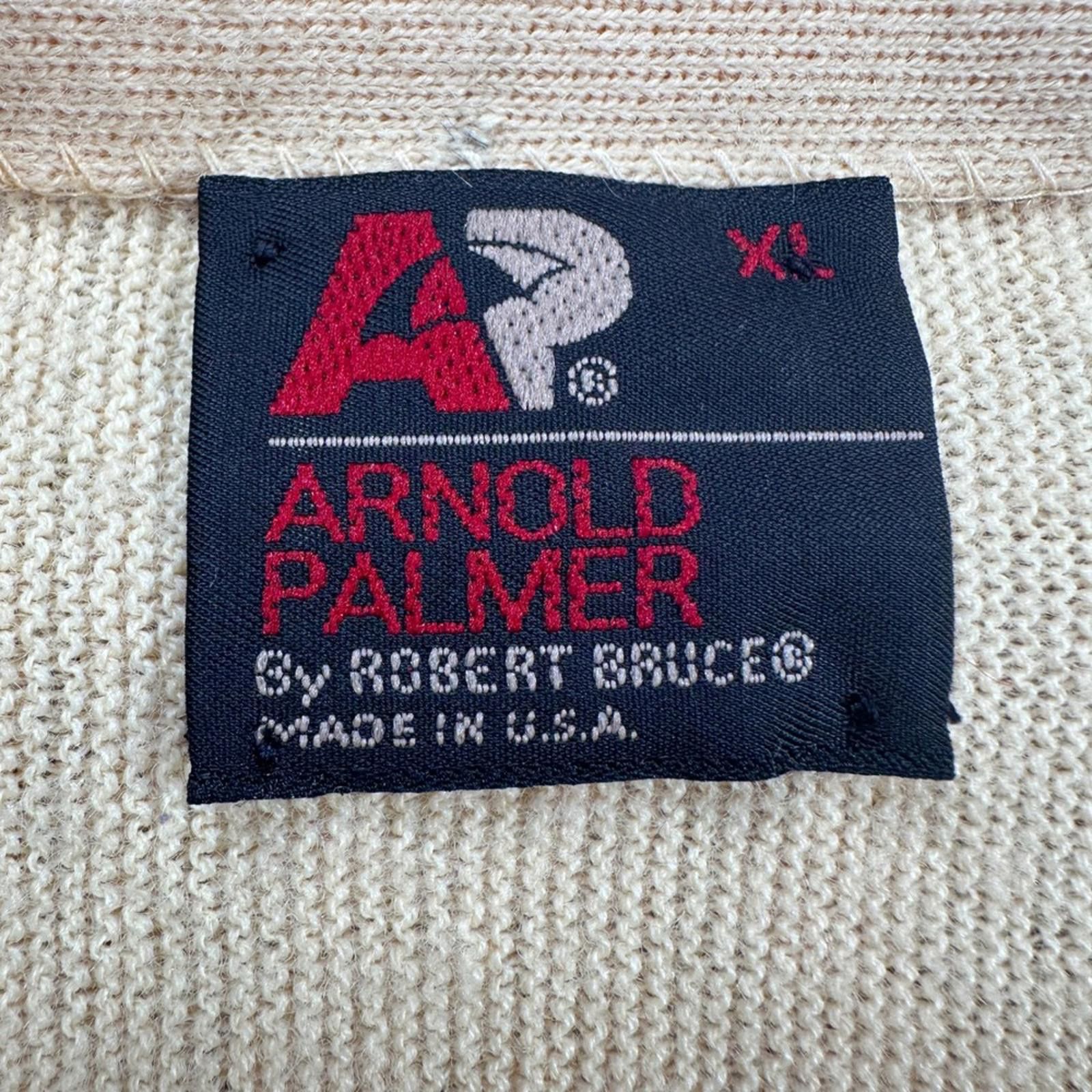Other Vintage Arnold Palmer By Robert Bruce Cardigan Sweater USA Size US XL / EU 56 / 4 - 4 Thumbnail