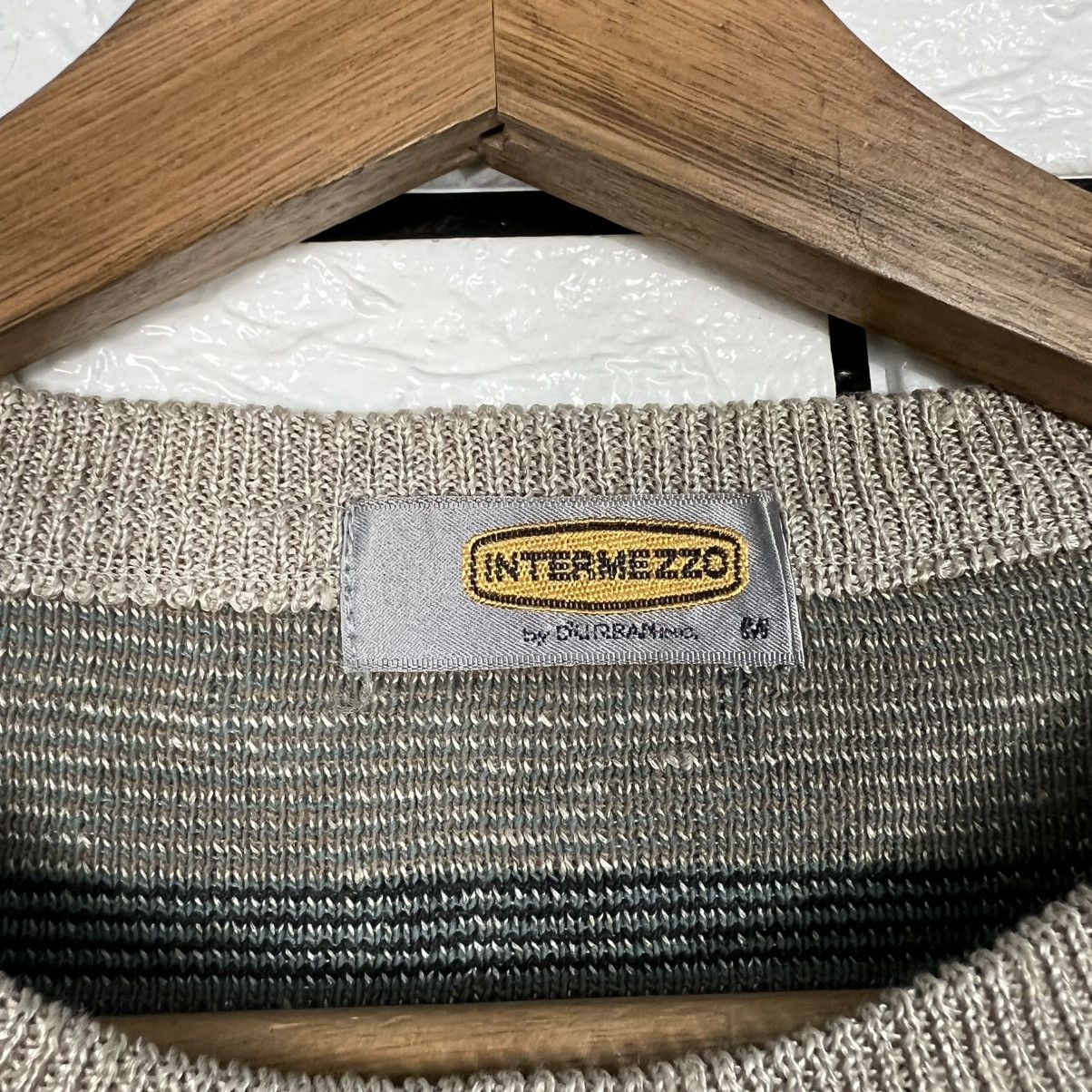 Japanese Brand Vintage 90's INTERMEZZO Knitted Sweatshirt #3956-C180 Size US M / EU 48-50 / 2 - 8 Thumbnail