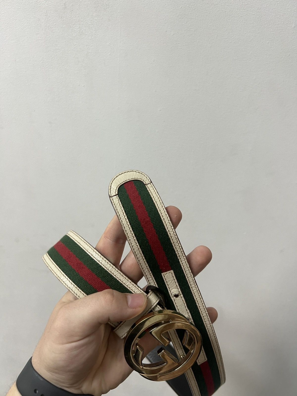 Gucci Gucci Belt Leather Unisex Luxury Size ONE SIZE - 3 Thumbnail