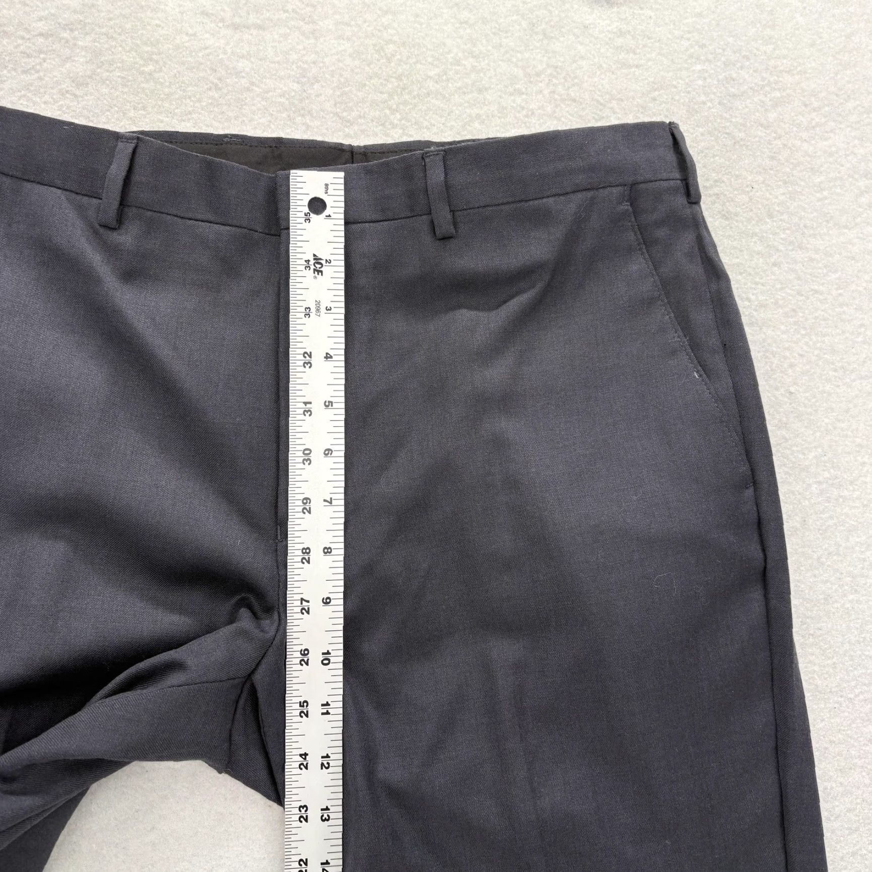 Jos. A. Bank Jos A Bank Joseph Slim Fit Pants Mens 33 Navy 100% Wool Dress Slacks Trousers Size US 33 - 7 Thumbnail
