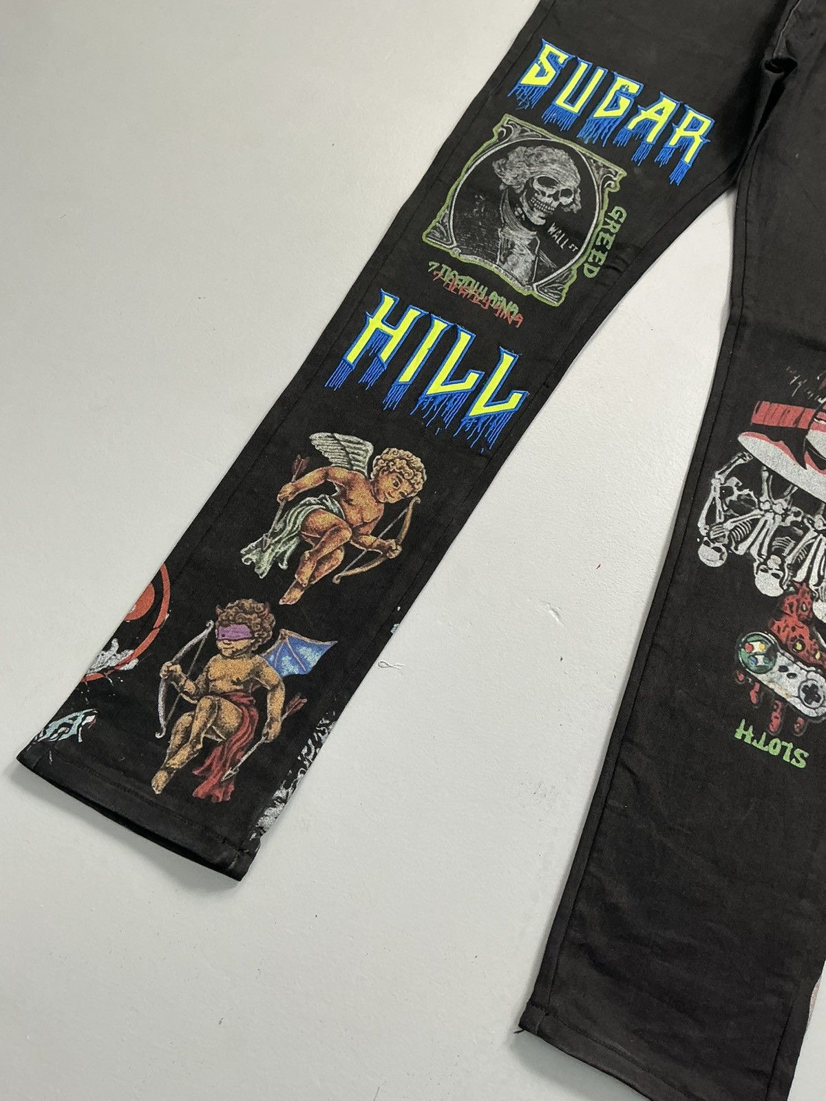 Designer Vintage sugarhills crazy prints denim Size US 38 / EU 54 - 3 Thumbnail