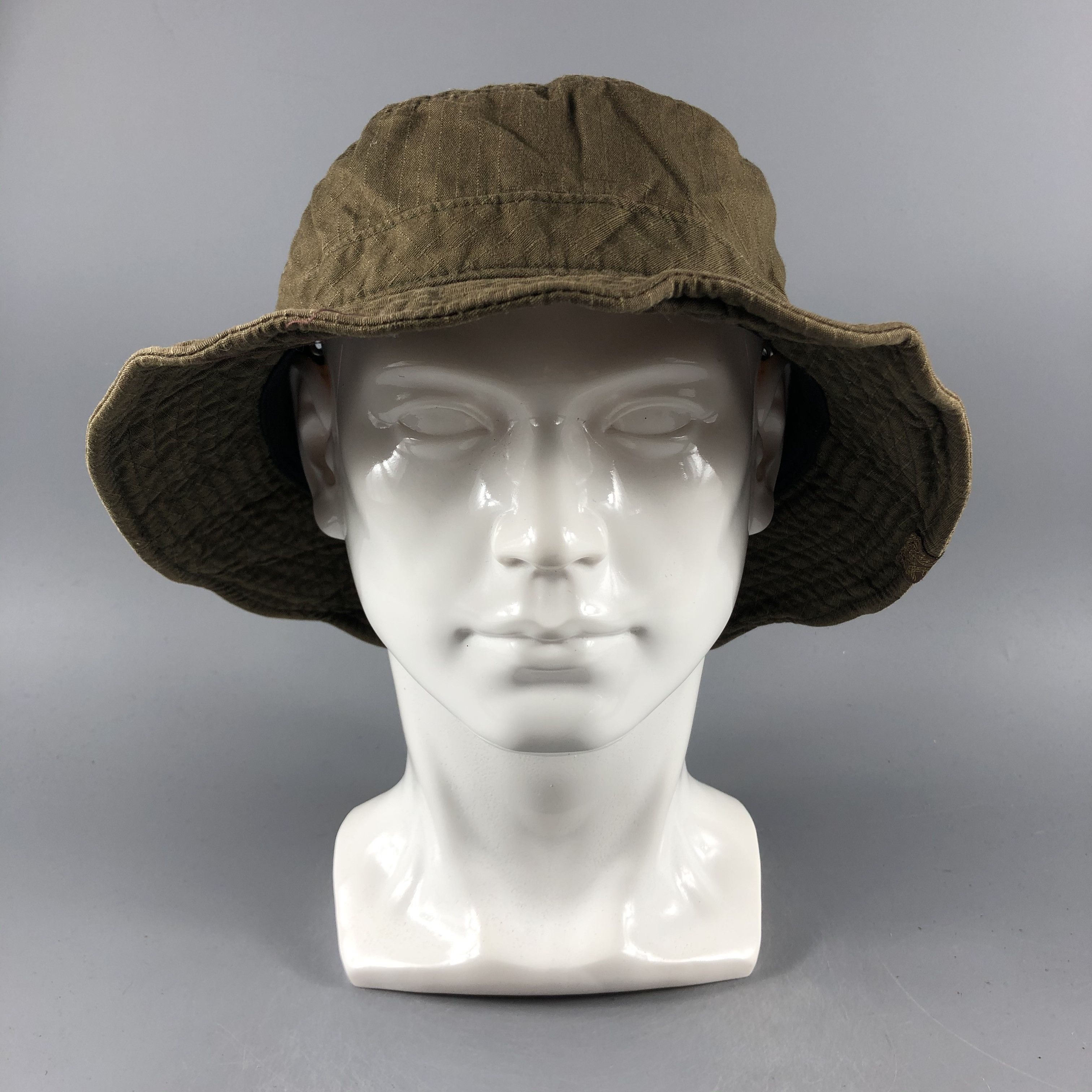 image of Vintage Kissmark Plain Bush Hats -D675 in Brown, Men's