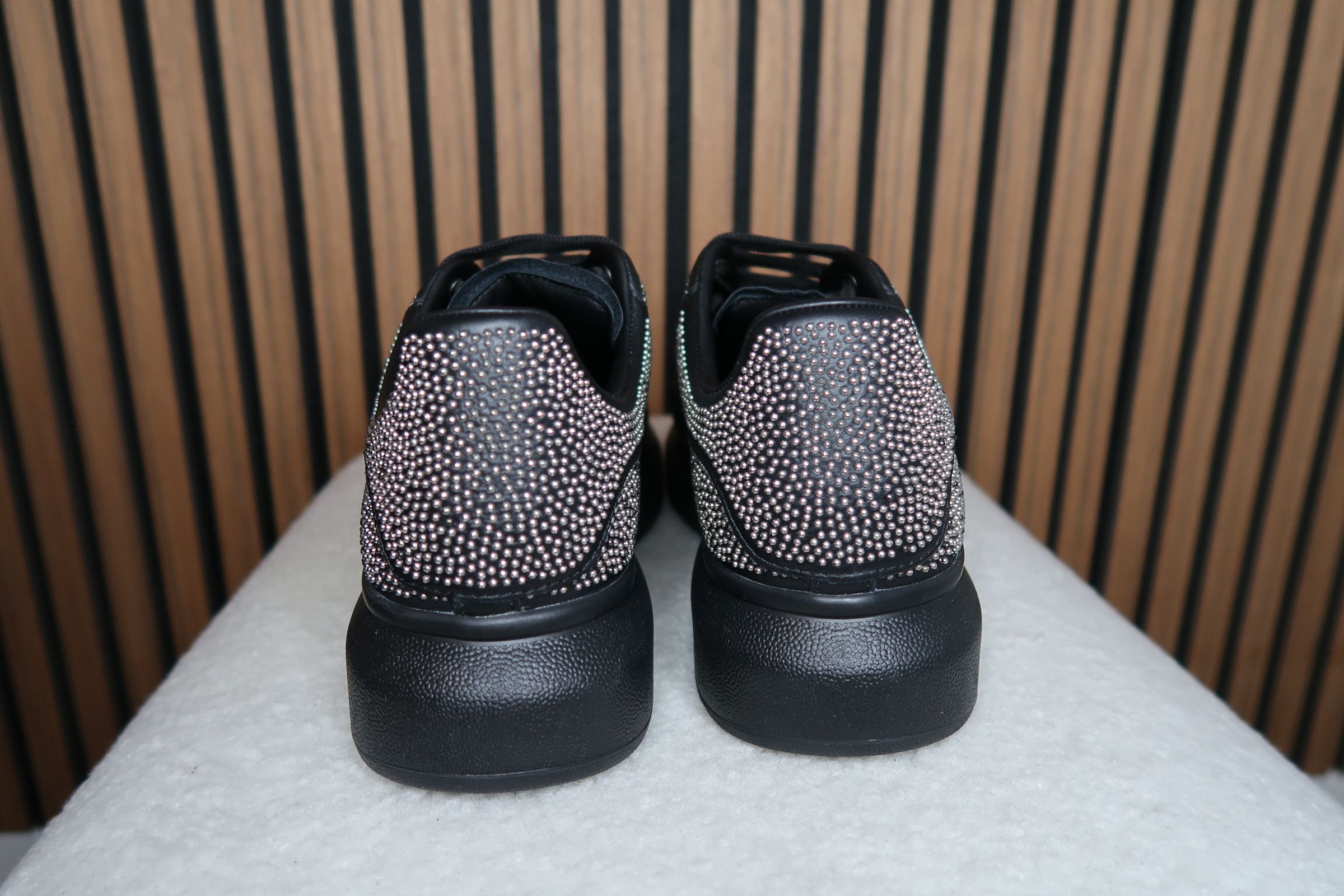 Alexander McQueen Alexander McQueen Oversized Sneaker - Black Studded Size US 8.5 / EU 41-42 - 3 Thumbnail