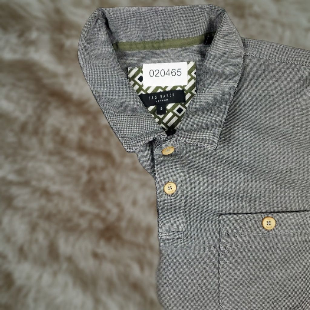 Ted Baker Ted Baker Polo Shirt Mens Size 5 Gray Short Sleeve Casual Activewear Size US S / EU 44-46 / 1 - 1 Thumbnail