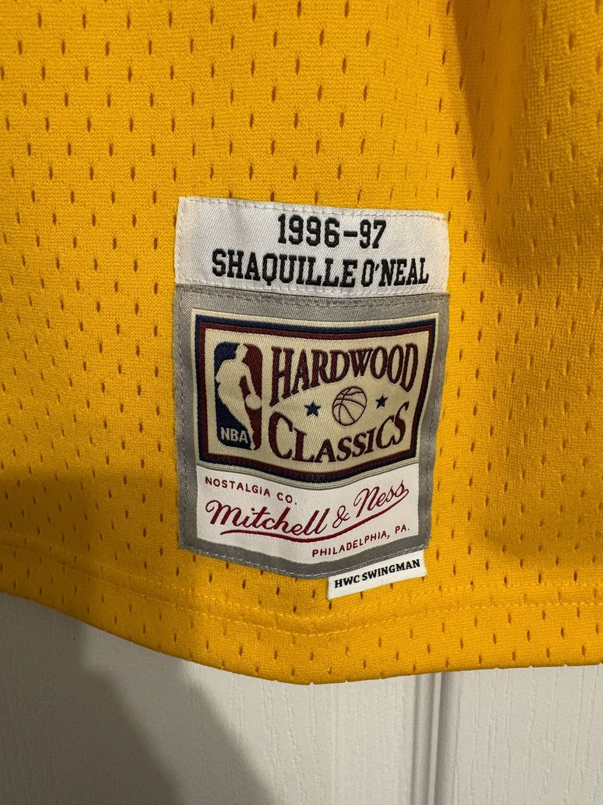 Mitchell & Ness 96-97 Mitchell & Ness Lakers SHAQ HWC Swingman Jersey Size US M / EU 48-50 / 2 - 4 Thumbnail