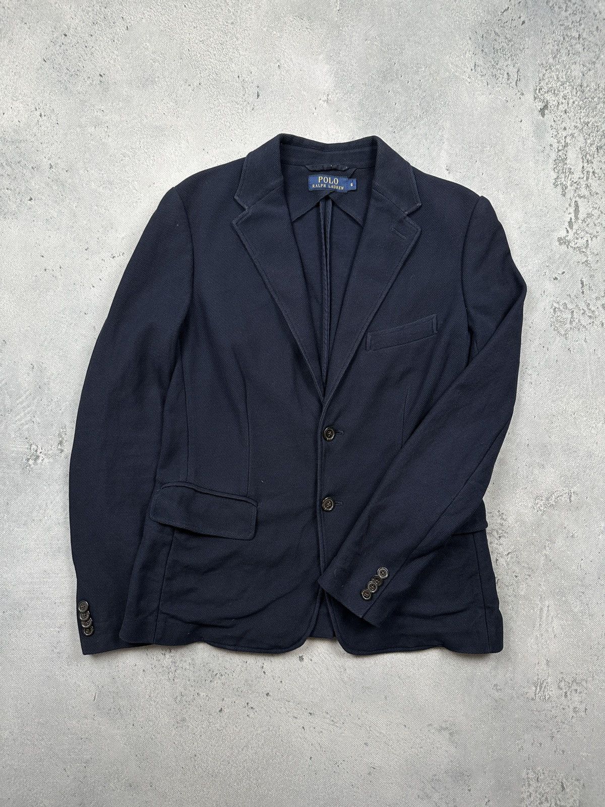 Polo Ralph Lauren Polo Ralph Lauren Classic Navy Cotton Blazer Jacket Size 6 Size S / US 4 / IT 40 - 1 Thumbnail